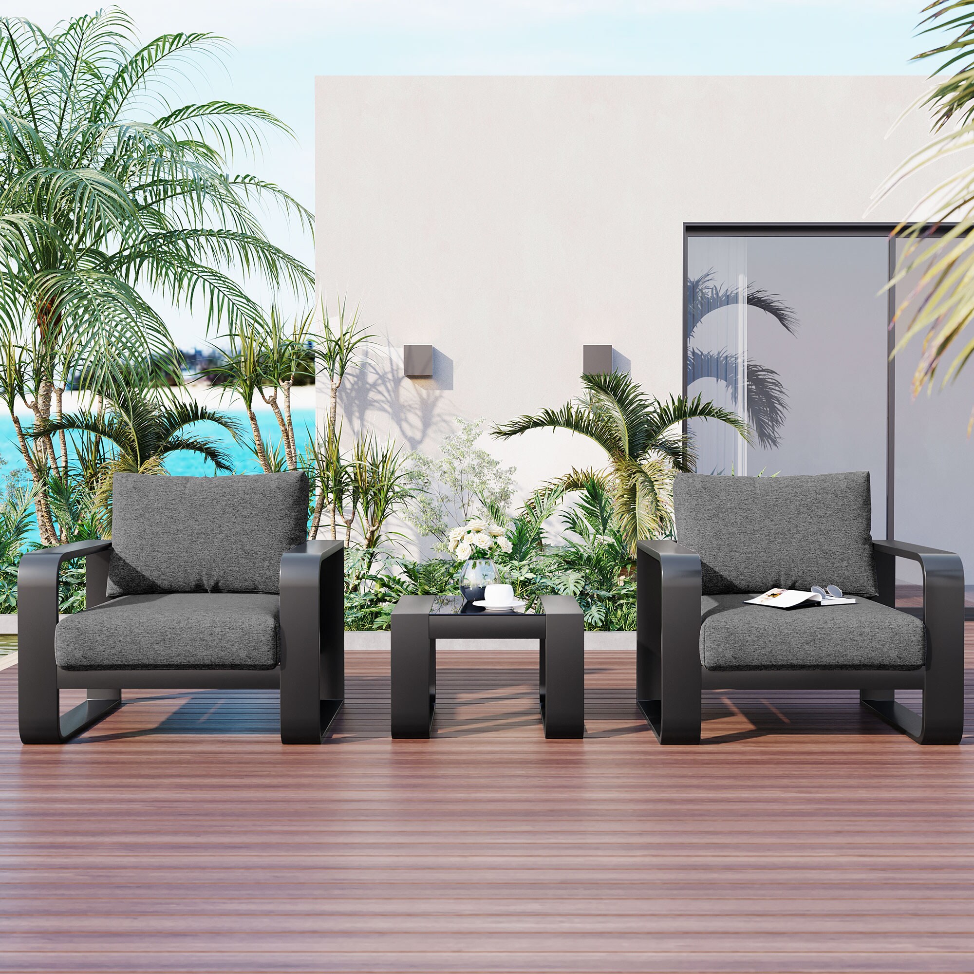 Gaierptone CRXSYX2RGFB Patio-Conversation-Sets - View #3