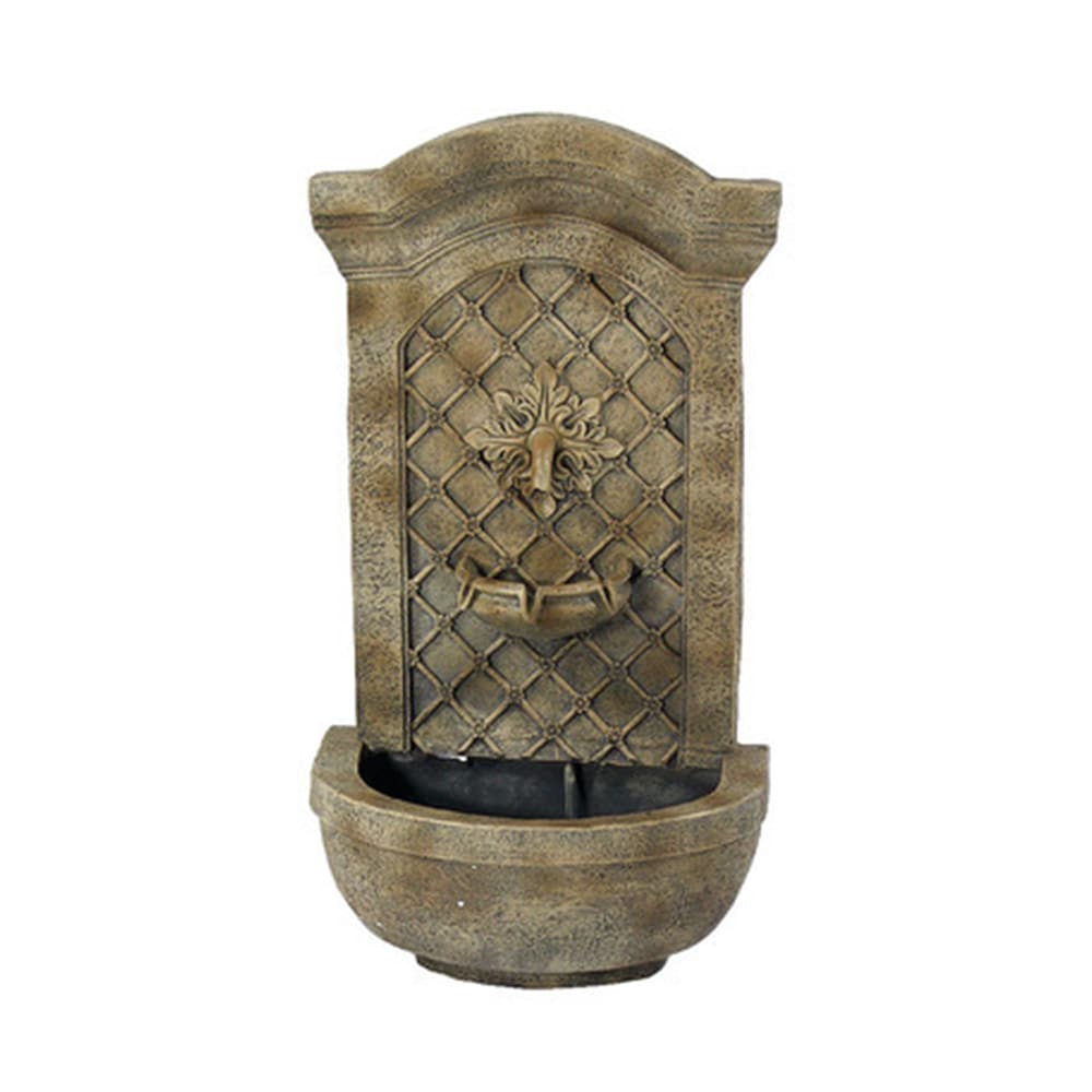 Sunnydaze Decor XCA-132592003-FS-SOD 31-Inches H Resin Water Solar Wall Outdoor Fountain Pump Included