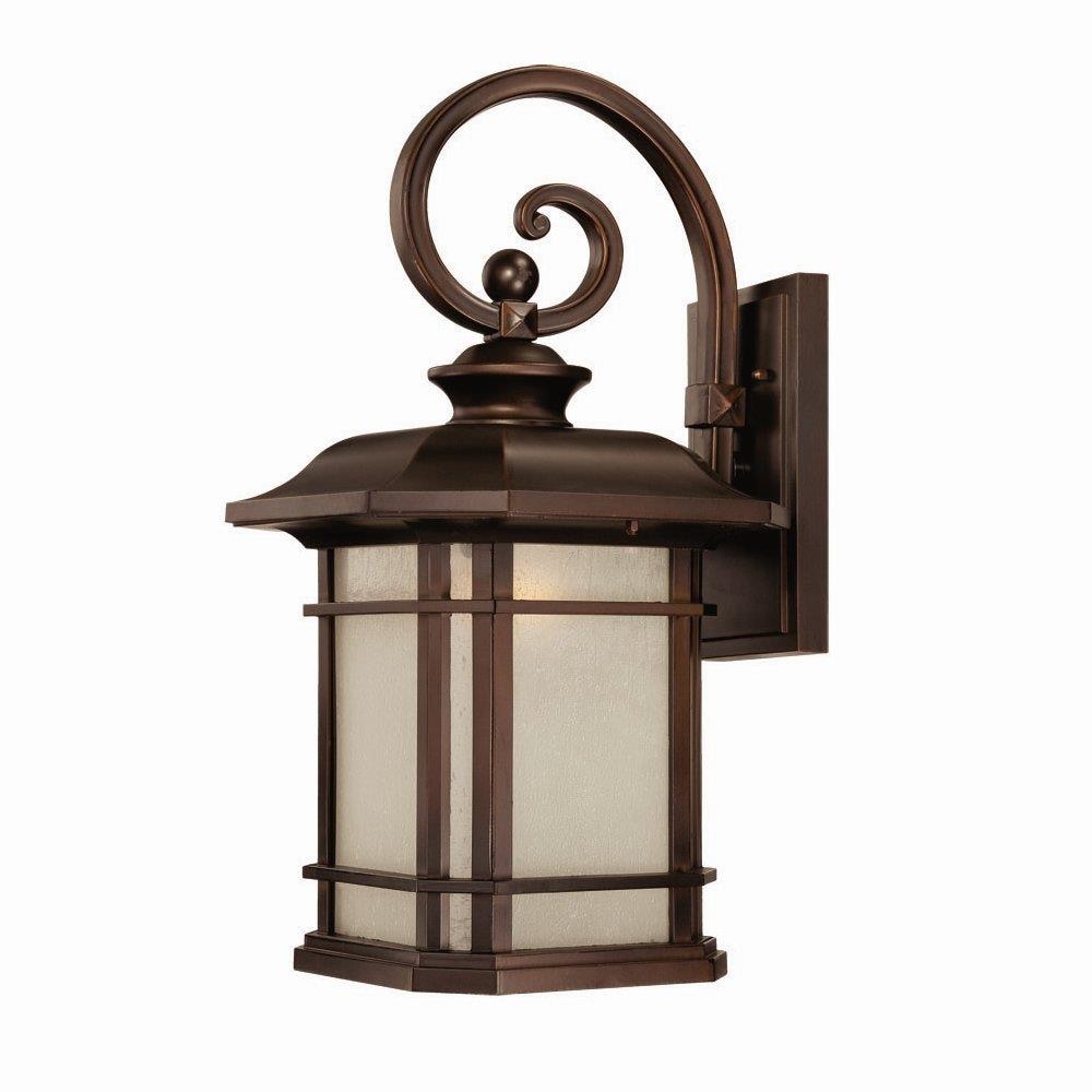 Acclaim Lighting 8122ABZ Somerset 1 -Light 22-in H Bronze Hardwired Outdoor Wall Light