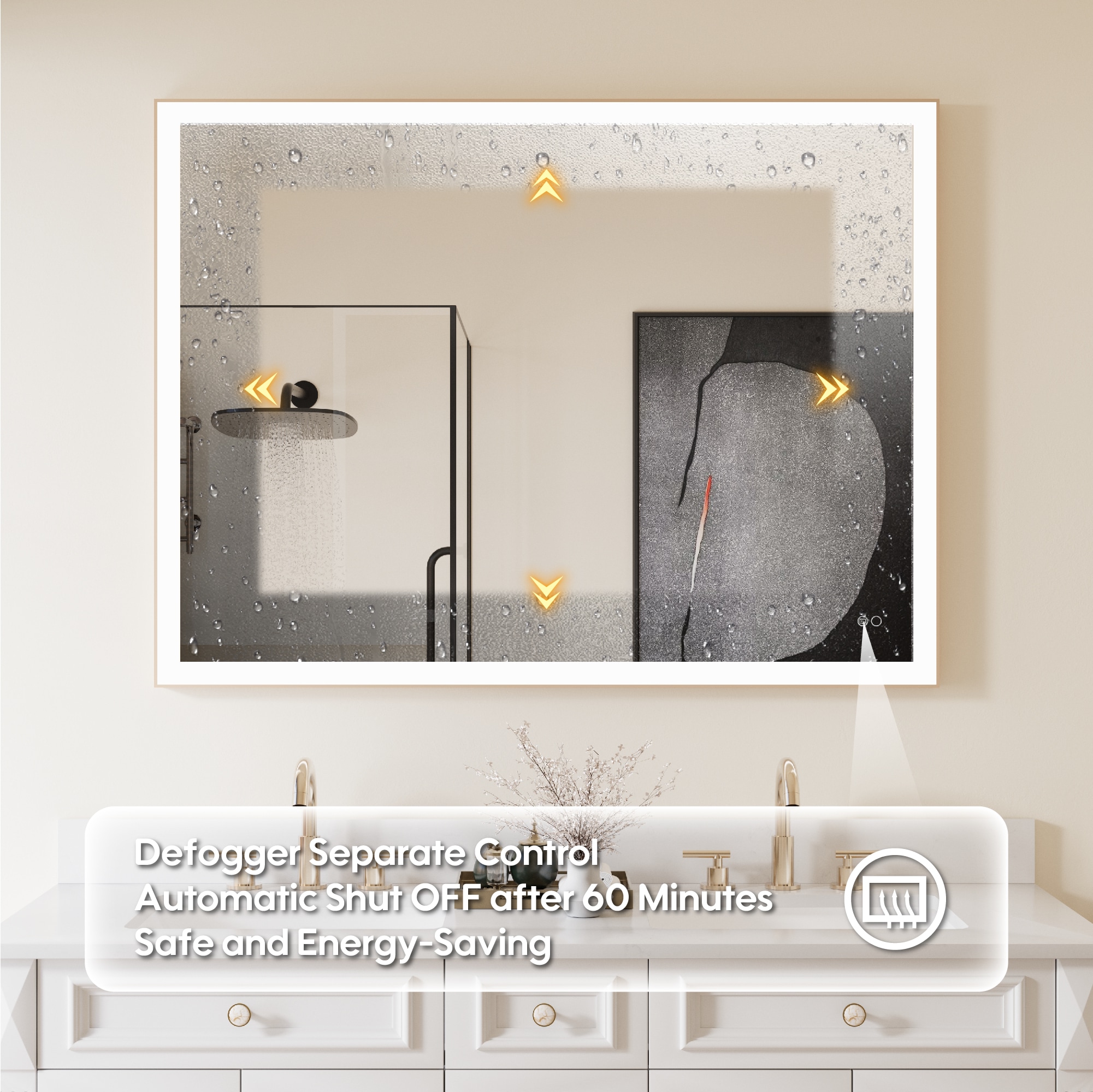 CALVON HML4836GD Framed-Bath-Mirrors - View #5