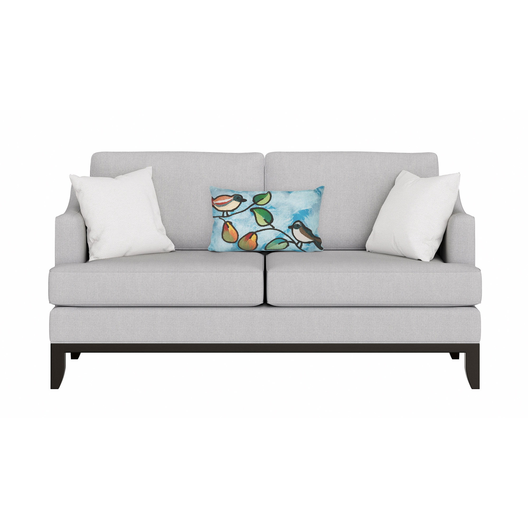 Liora Manne 7SC1S411903 Visions III 12-in x 20-in Blue Rectangular Indoor Decorative Pillow