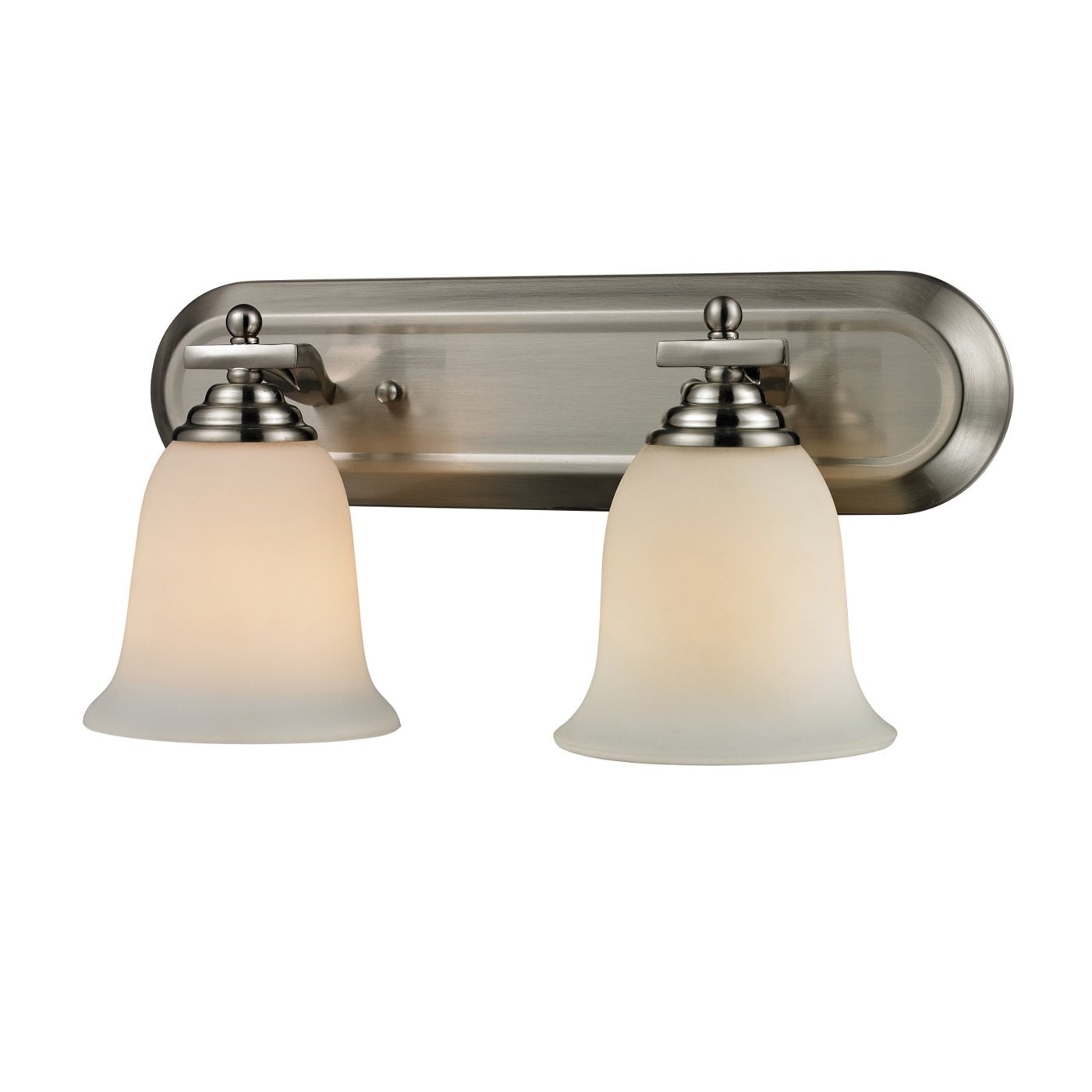 Z-Lite 704-2V-BN Lagoon 18-in 2-Light Brushed Nickel Transitional Vanity Light