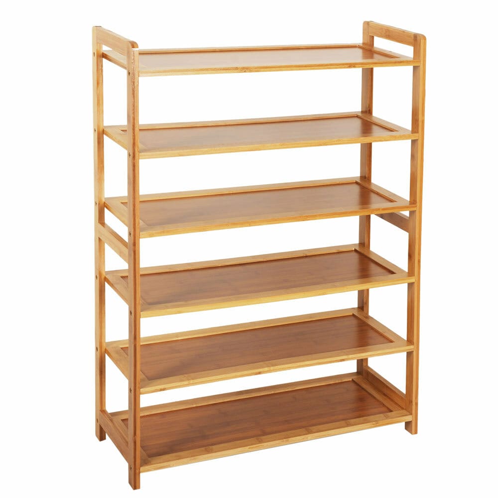 Winado LO113027879 35.43-Inches H 6 Tier 24 pair Wood Wood Shoe rack
