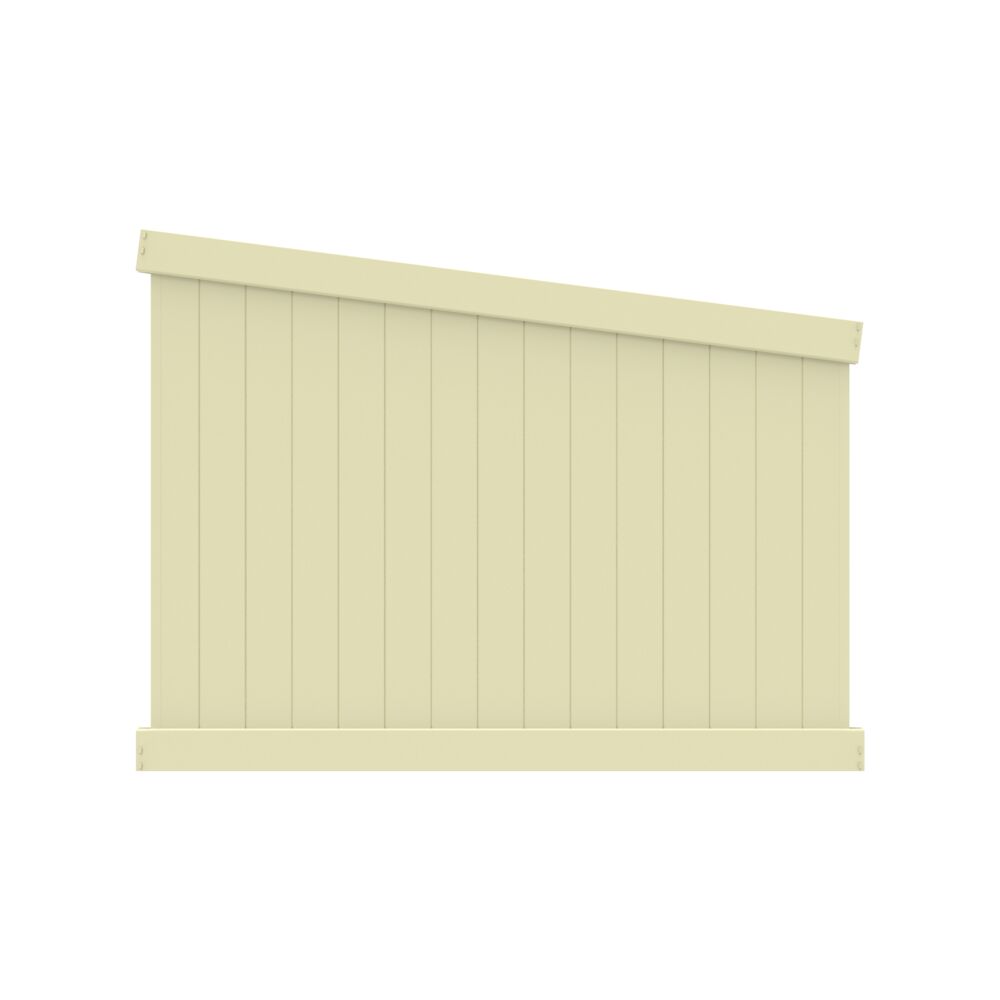 Freedom Bolton 6-in H x 8-ft W Sand Privacy Vinyl Fence Panel at Lowes.com