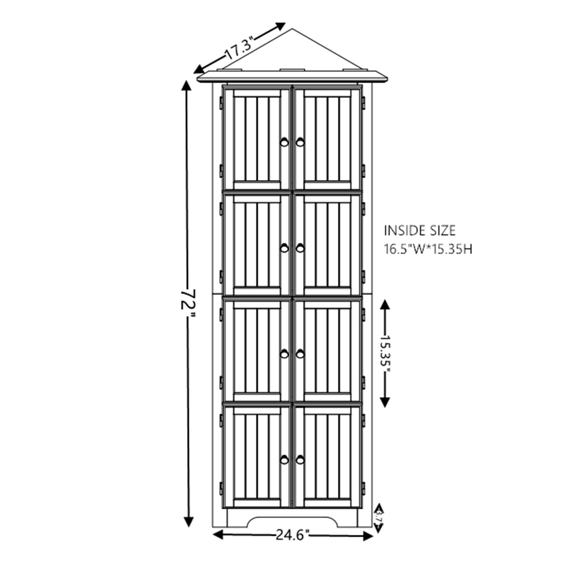 SINOFURN SYC160039WD Dining-Kitchen-Storarge - View #3