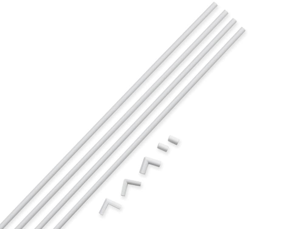 Cable raceway, 1-1/4 Joint Cover, White - Compatible Cable Inc