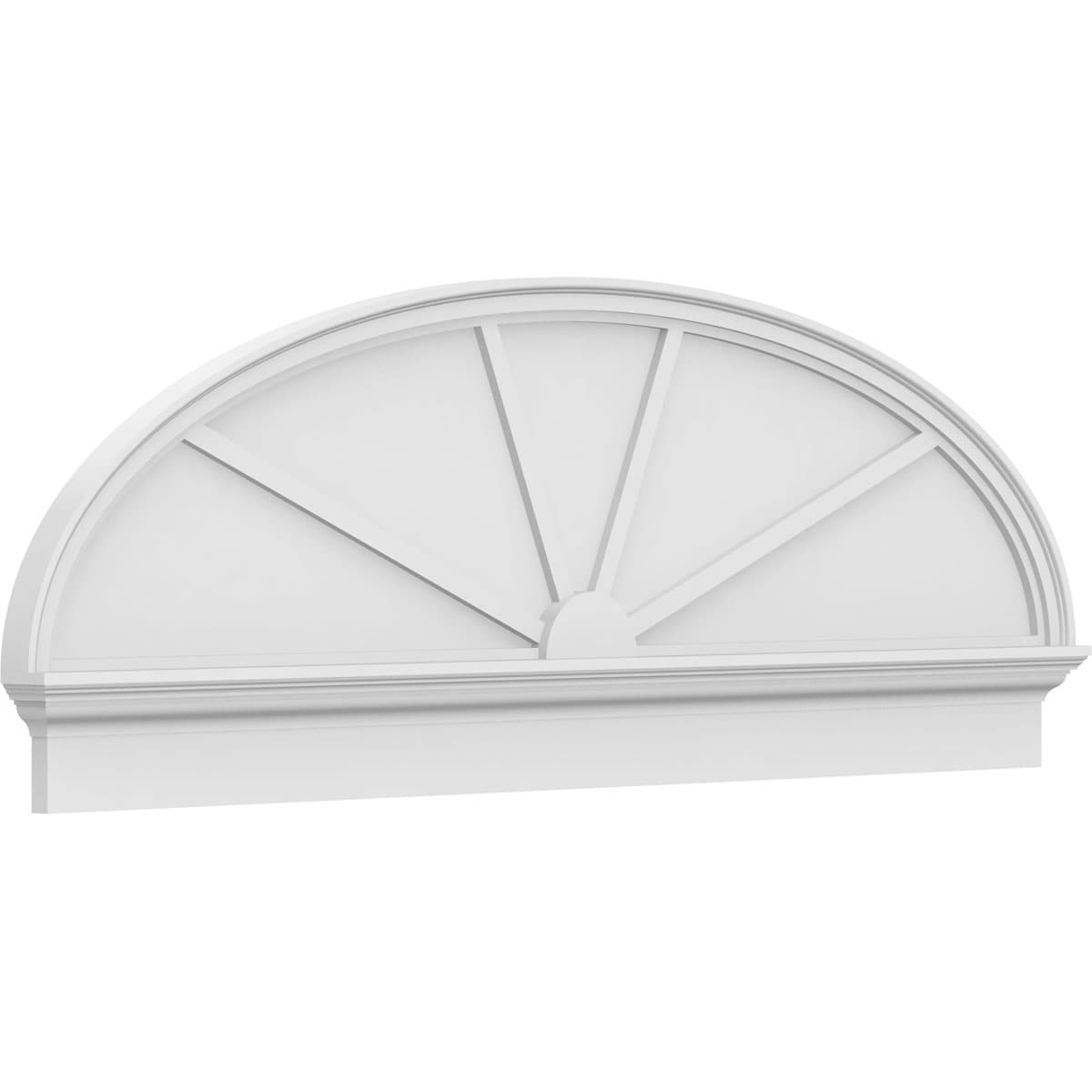 Ekena Millwork PEDPC066X235ELL04 66-in W x 23.375-in L PVC Pediment