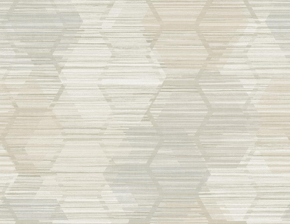 A-Street Prints 2949-60507 Imprint 60.8-Sq. Feet Beige Paper Geometric Unpasted Wallpaper