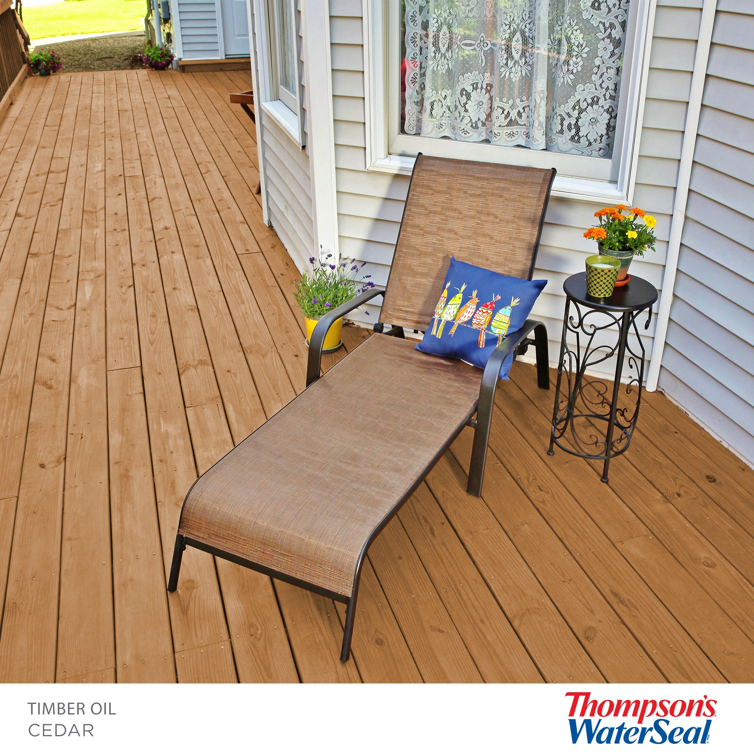 Thompson's WaterSeal Penetrating Timber Oil Pre-tinted Cedar Semi- transparent Exterior Wood Stain and Sealer (1-Gallon) in the Exterior  Stains department at