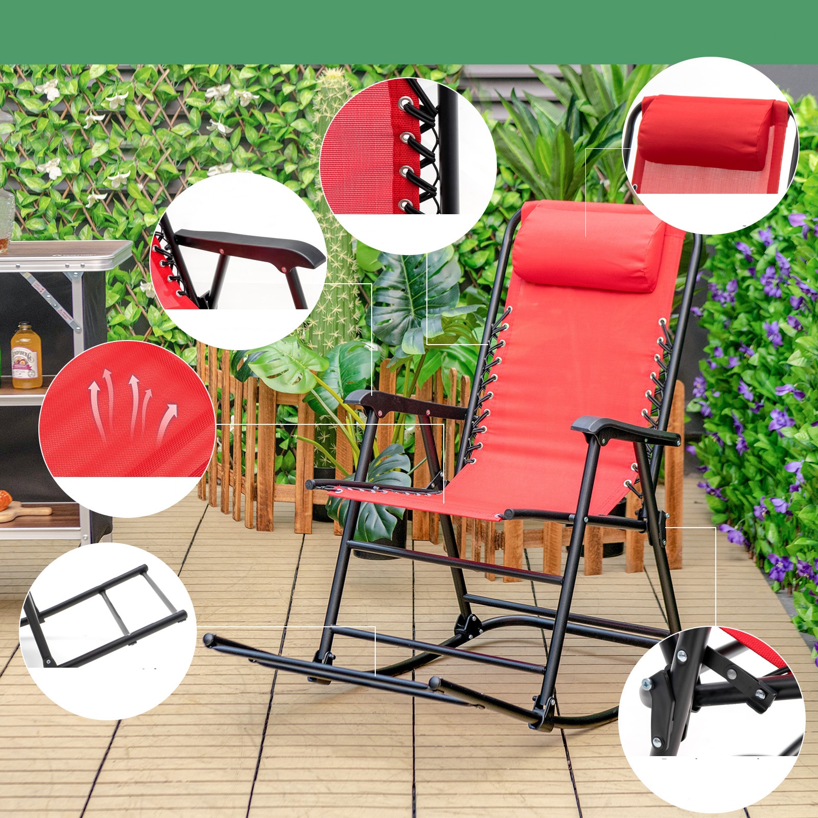 Costway OP71004RE Patio-Chairs - View #4
