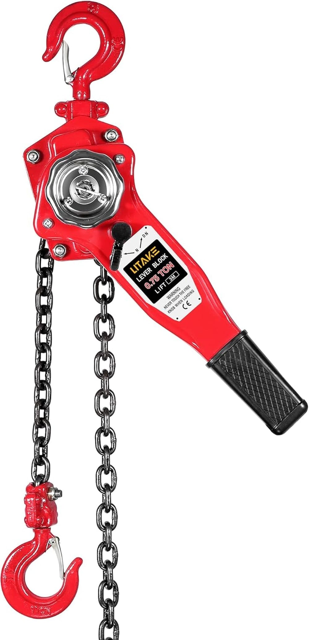 GAOMON 3/4 Ton Lever Chain Hoist 1650 lbs 10 Ft Lift Heavy Duty Manual Steel Hoist for Lifting