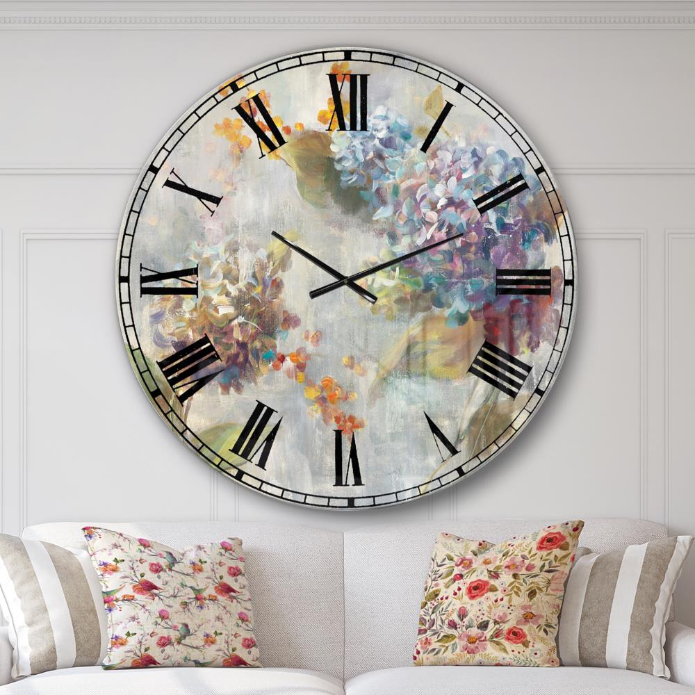 Designart Analog Round Wall Traditional in the Clocks department at ...