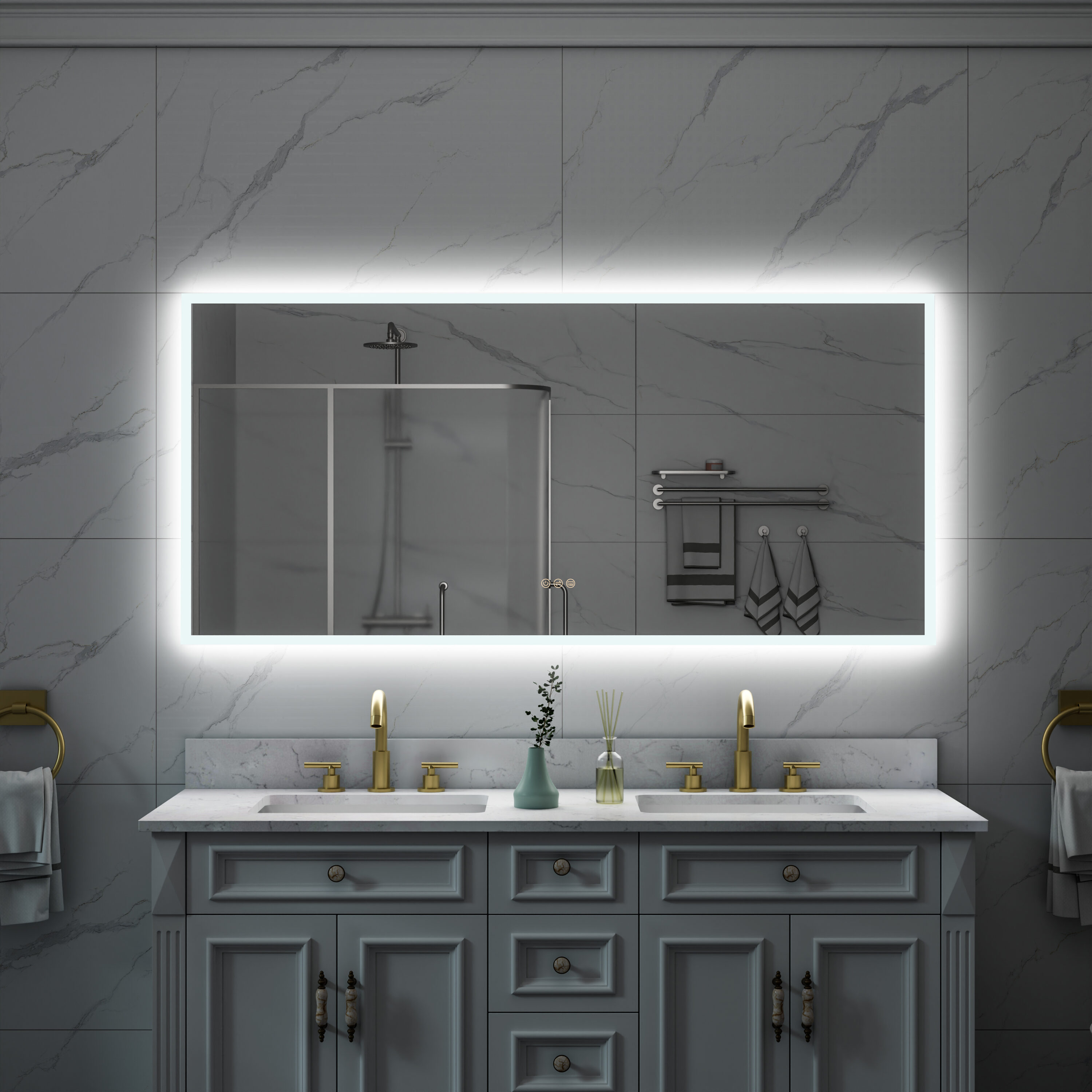 Forclover MRC-W10A6028 Framed-Bath-Mirrors - View #10