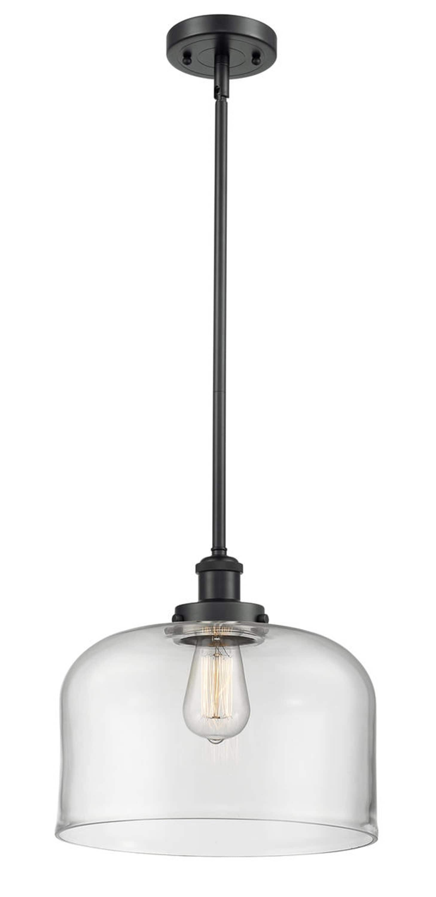 Innovations Lighting Bell Matte Black Modern Contemporary Clear Glass 