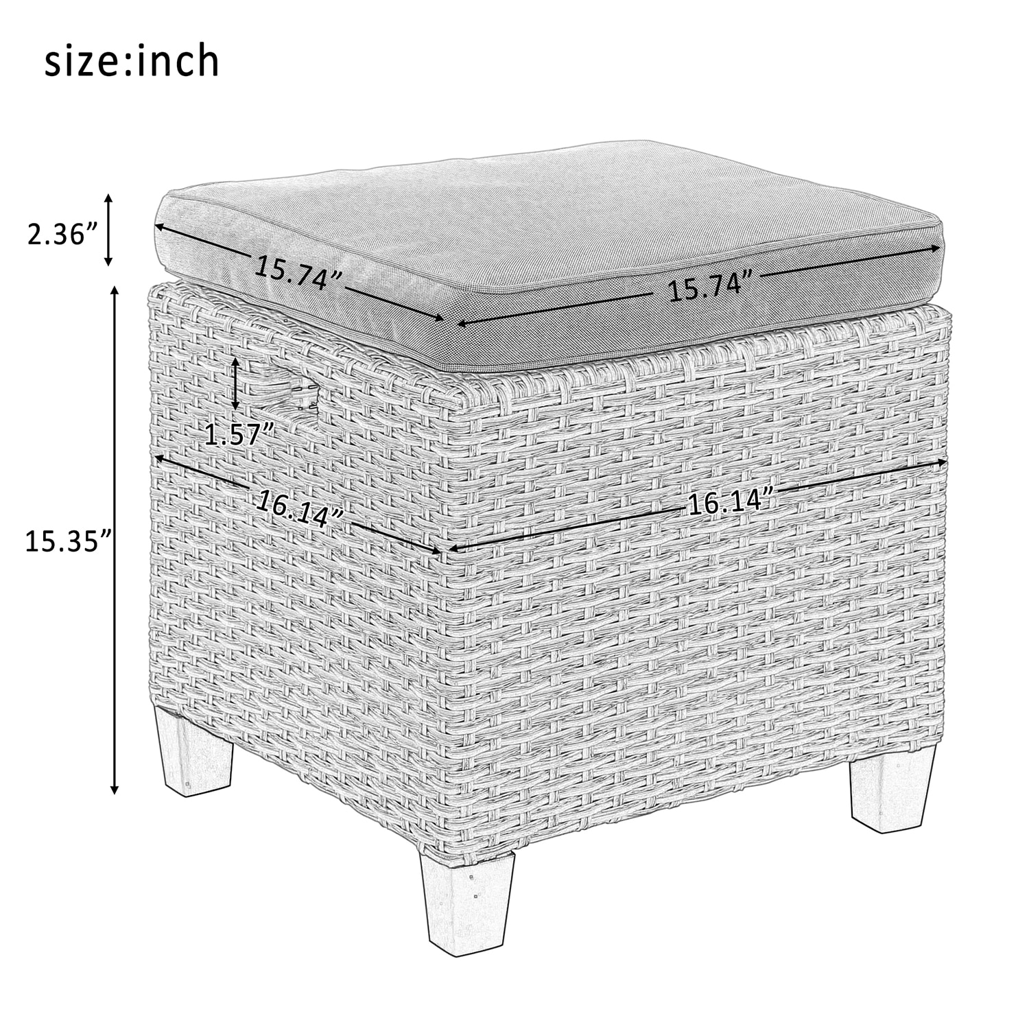 SINOFURN SYA020106GY Patio-Dining-Sets - View #12