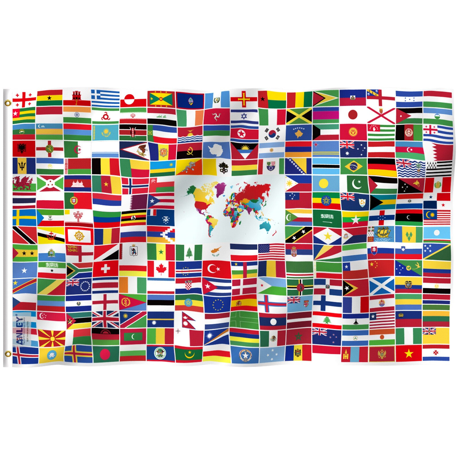 Anley A.FLAG.MOTOR.US Motorcycle Flagpole Mount 0.84-ft W x 0.59-ft H American Flag