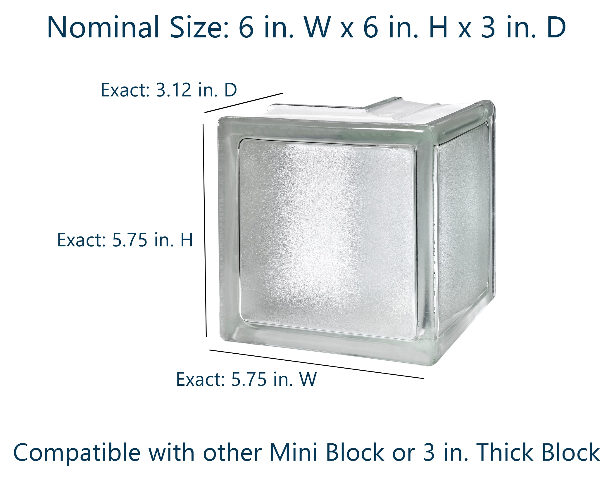myMINIGLASS 123429 Glass-Block - View #2
