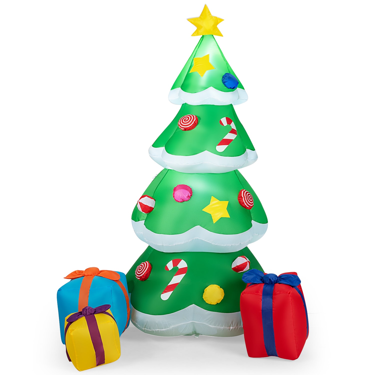 WELLFOR HYZ22758US 6-Feet Lighted Christmas tree(s) Christmas Inflatable