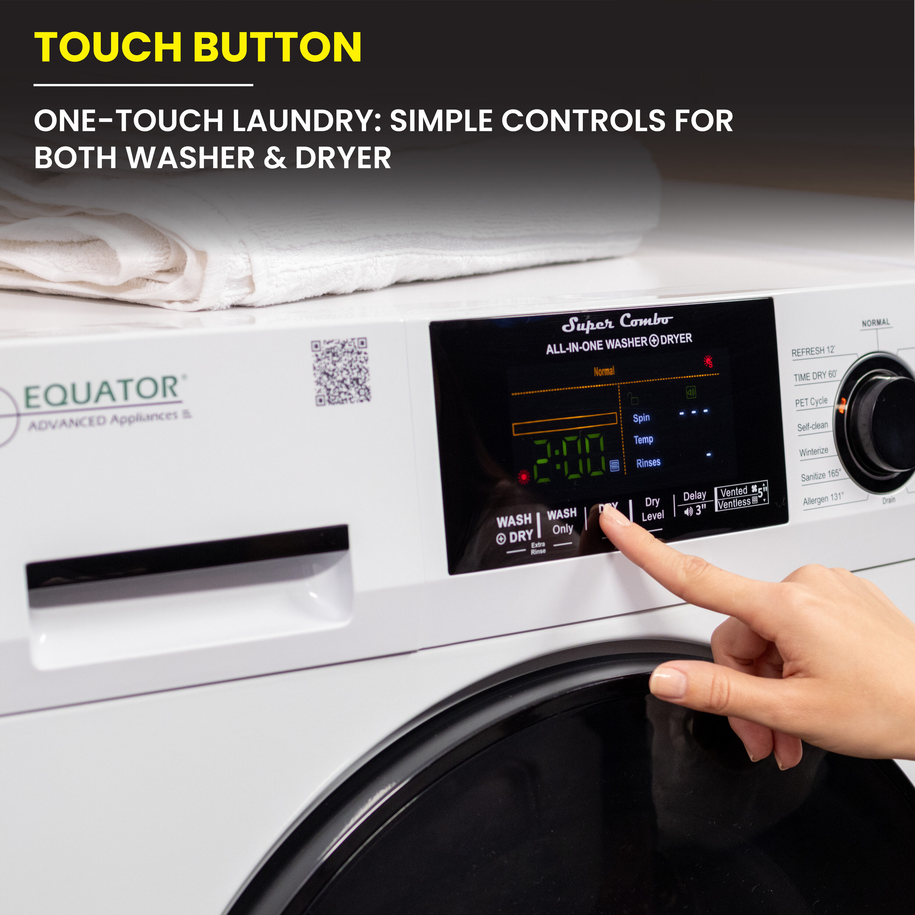 Equator Advanced Appliances EZ 4800 V WHITE Combination-Washers-Dryers - View #18