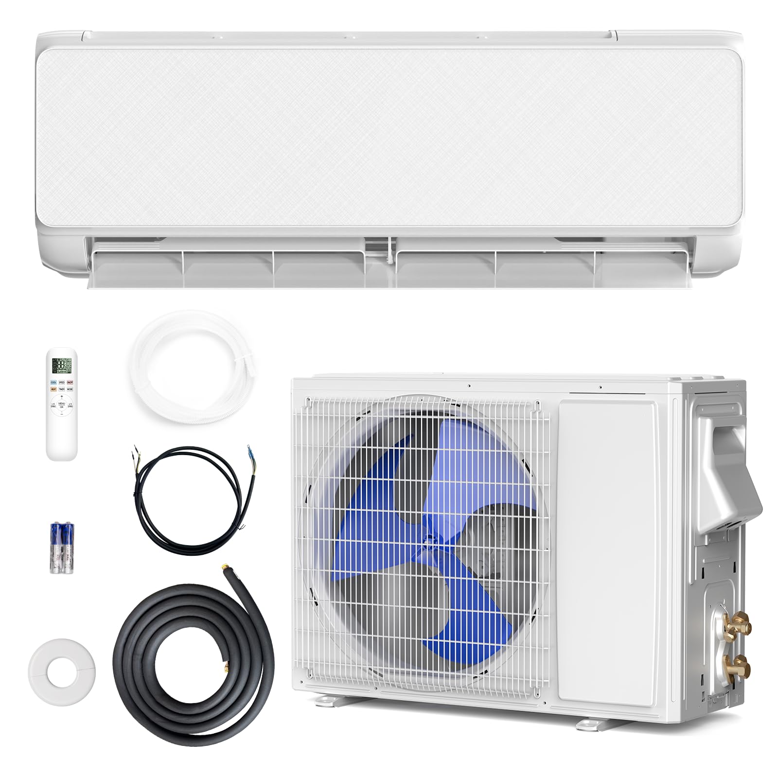 COWSAR A7201SPW-12K 1 zone 12000-BTU Ductless Mini Split Air Conditioner with 115-Volt
