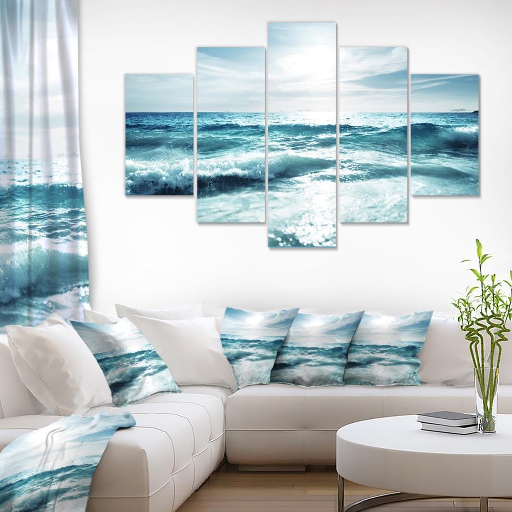 Designart 32-in H x 60-in W Coastal Print on Canvas at Lowes.com