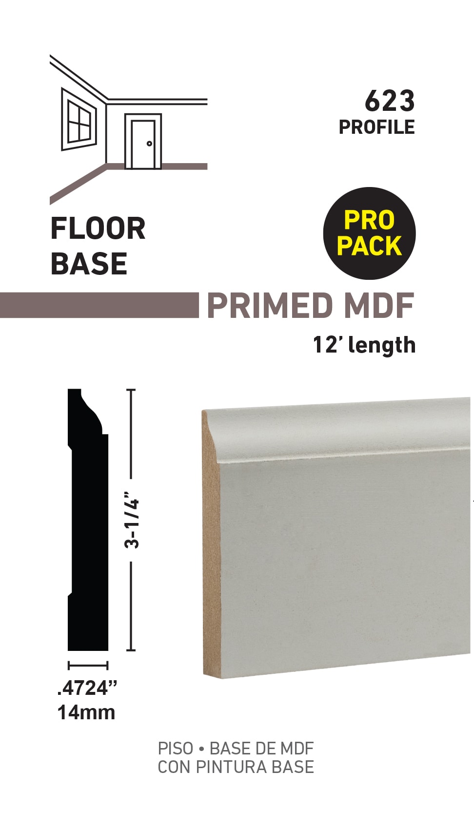 RELIABILT L04623512FBDL Baseboard-Moulding - View #3