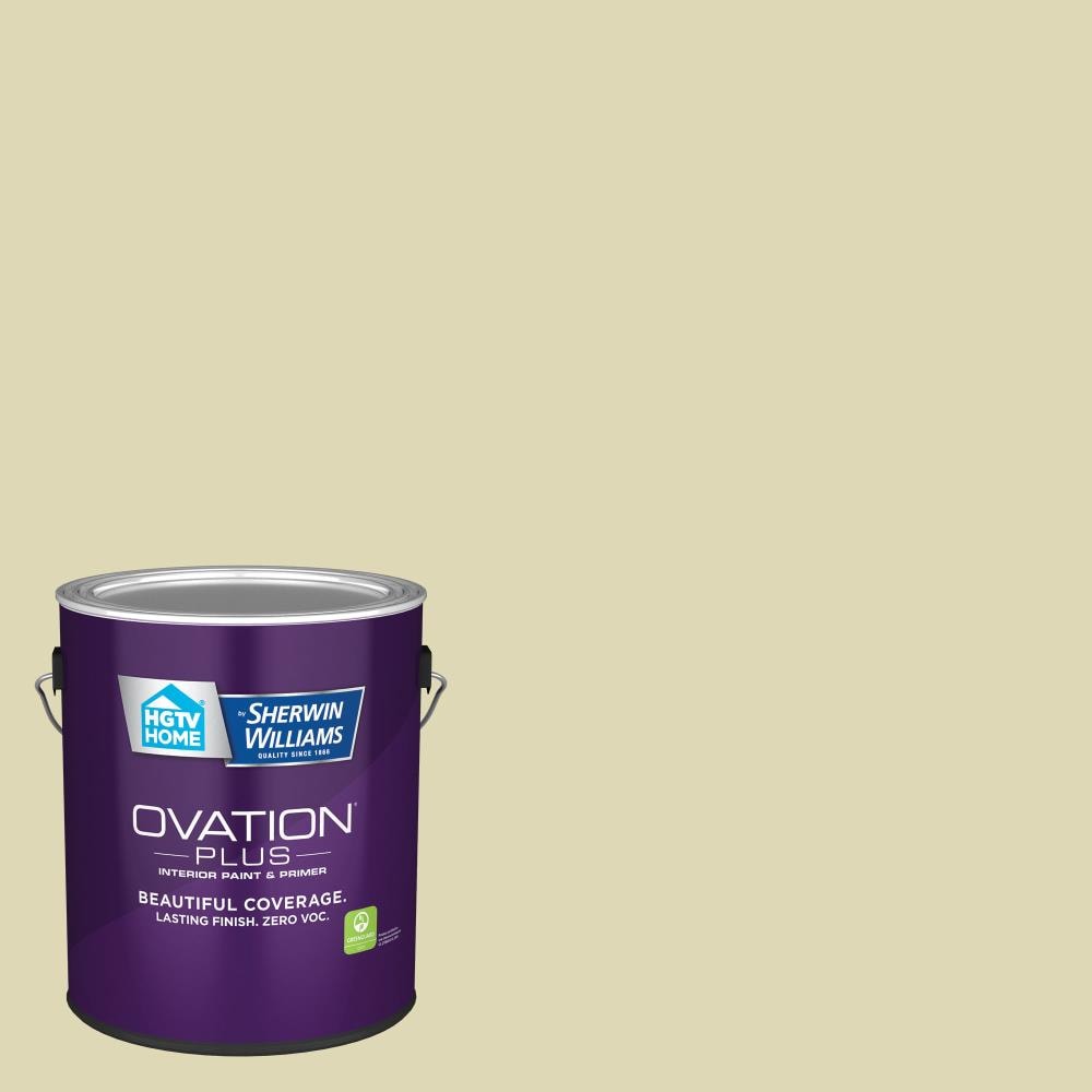 HGTV HOME by Sherwin-Williams 6006-5A-2557216 Ovation Plus Eggshell Tempered Sage 6006-5A Latex Interior Paint Paint + Primer ( 1-gallon )
