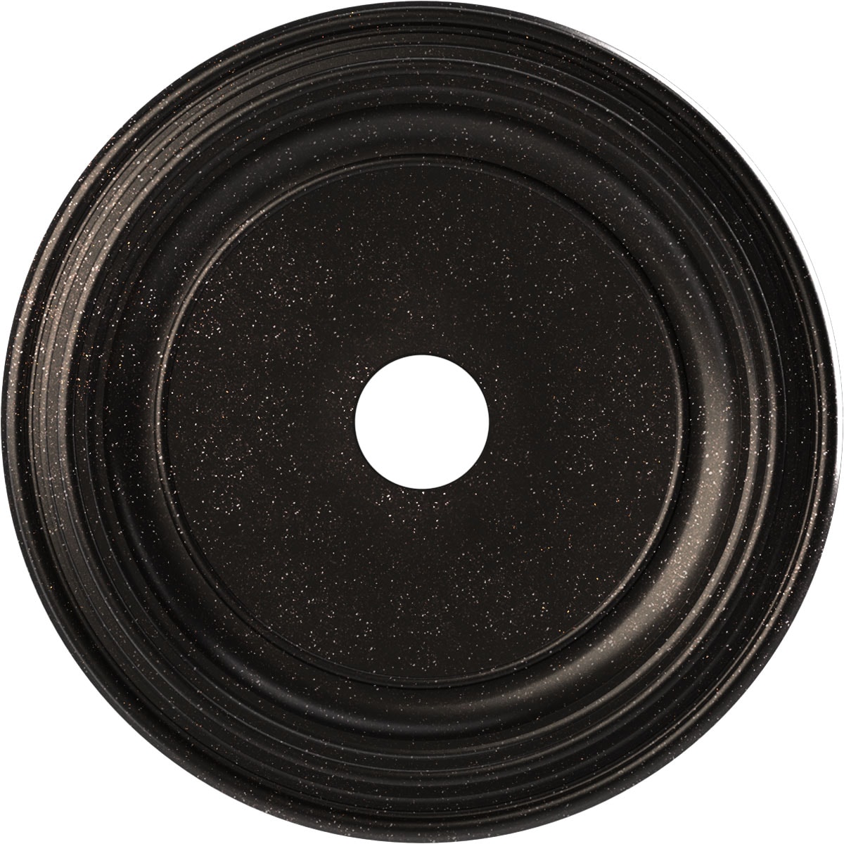 Ekena Millwork CMP22TRAMC Traditional Thermoformed 22-in W x 22-in L Traditional Painted Textured Metallic Moonlight Copper PVC Whole Ceiling Medallion