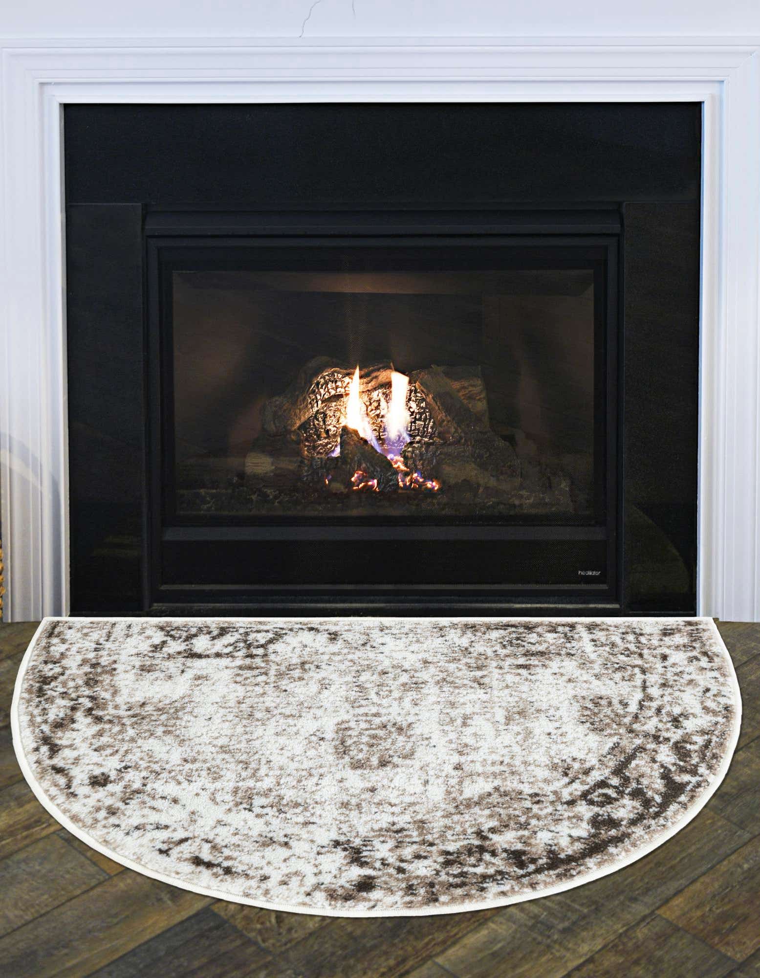 Unique Loom 3193442 Sofia 3 x 3 (ft) Loomed Polypropylene Beige Round Indoor Floral Bohemian/Eclectic Area rug