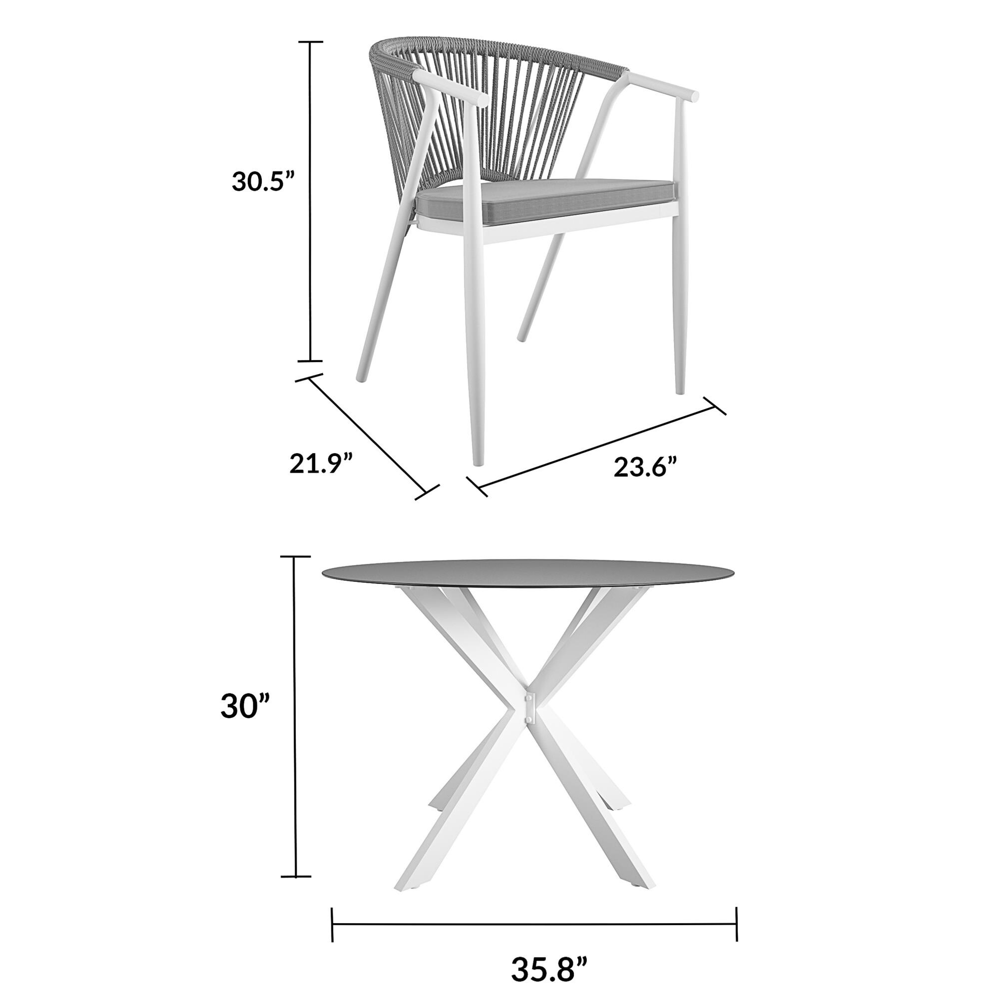 Cosco 88287WHGE Patio-Dining-Sets - View #5