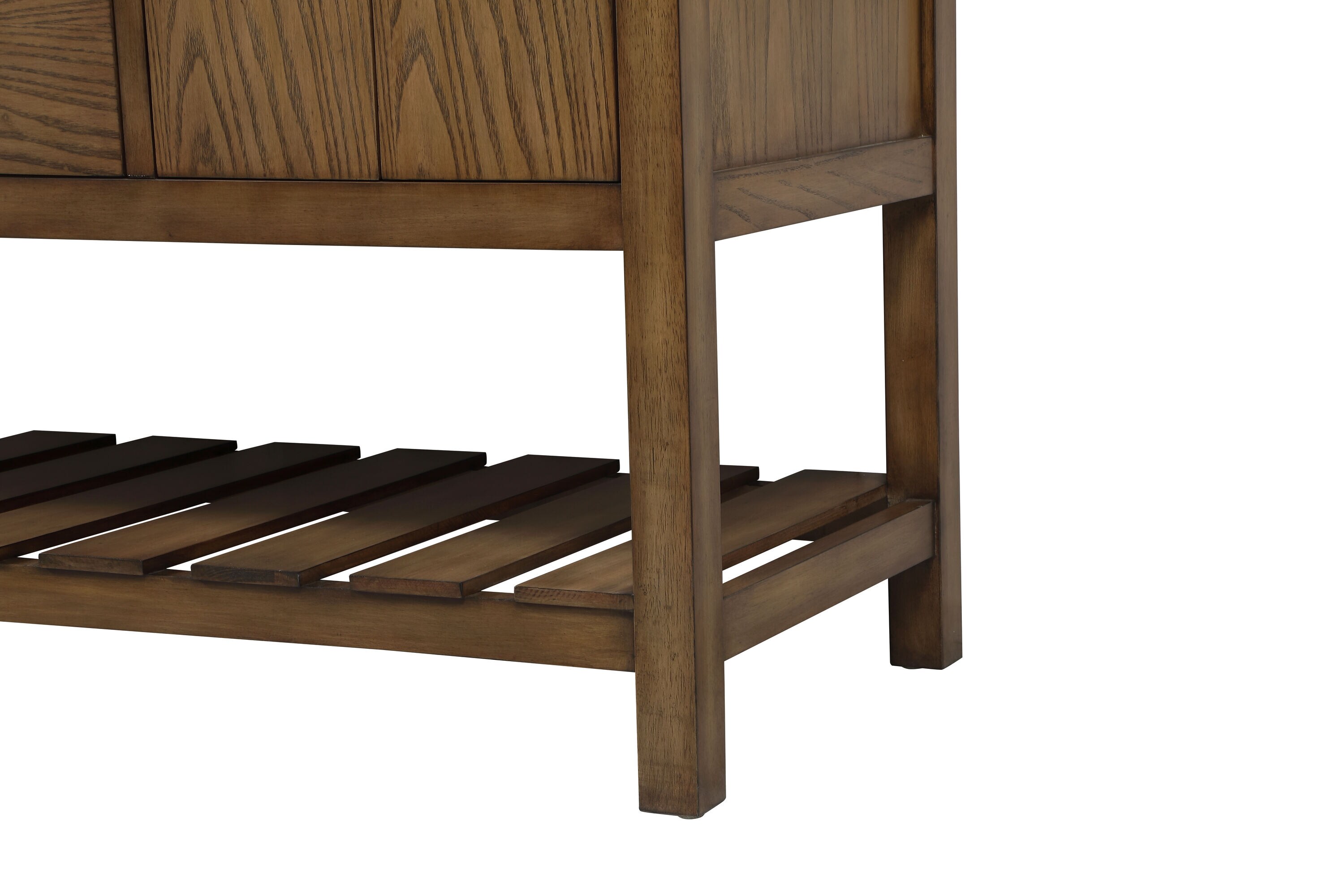 Driftwood Single Bathroom Vanity with Carrara White Marble Top