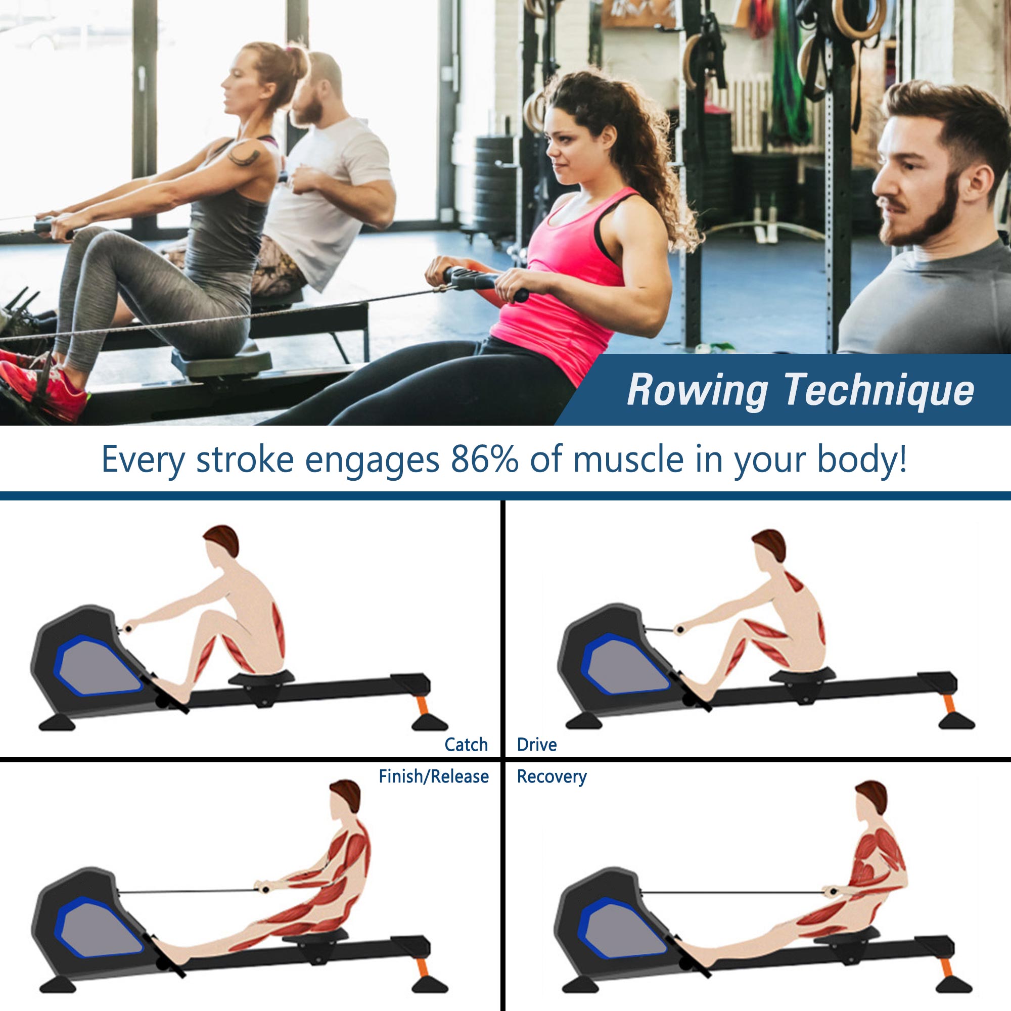 CASAINC MRS-MS037153BAA Rowing-Machines - View #3