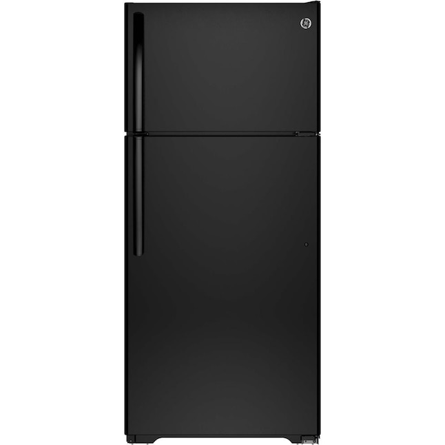 GE 15.53-cu ft Top-Freezer Refrigerator (Black) ENERGY STAR at Lowes.com