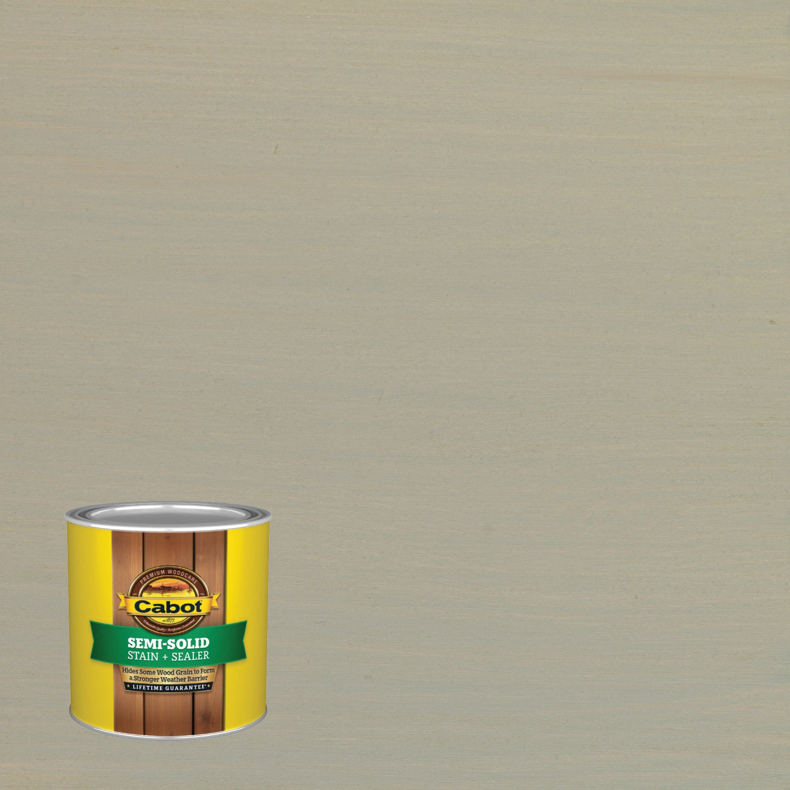 Cabot DRFTWD GRAY-1614377 Driftwood Gray Semi-solid Exterior Wood Stain and Sealer in One ( Half-pint )