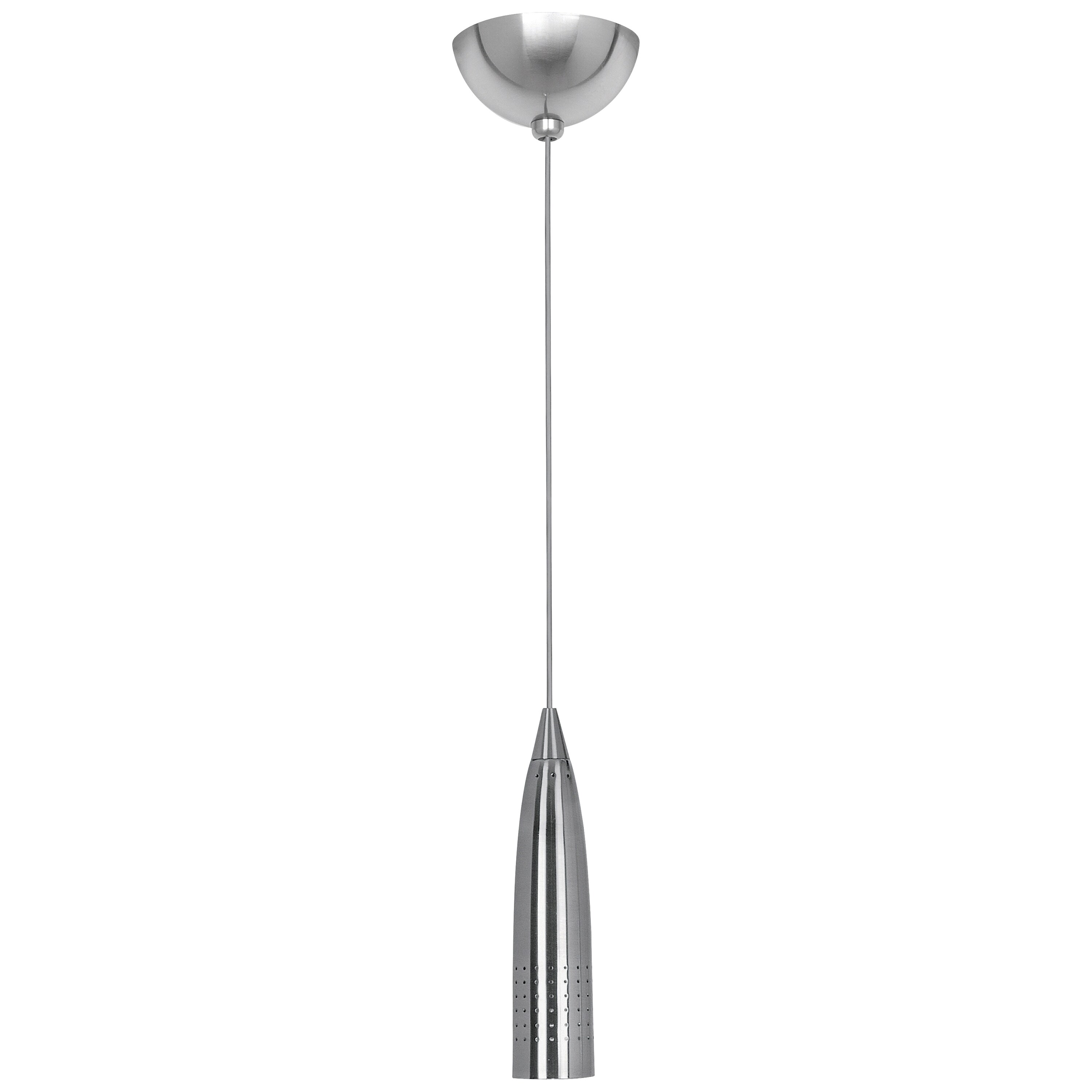 Access Lighting 52001LEDLP-BS Odyssey Brushed Steel Modern/Contemporary Geometric LED Mini Hanging Pendant Light