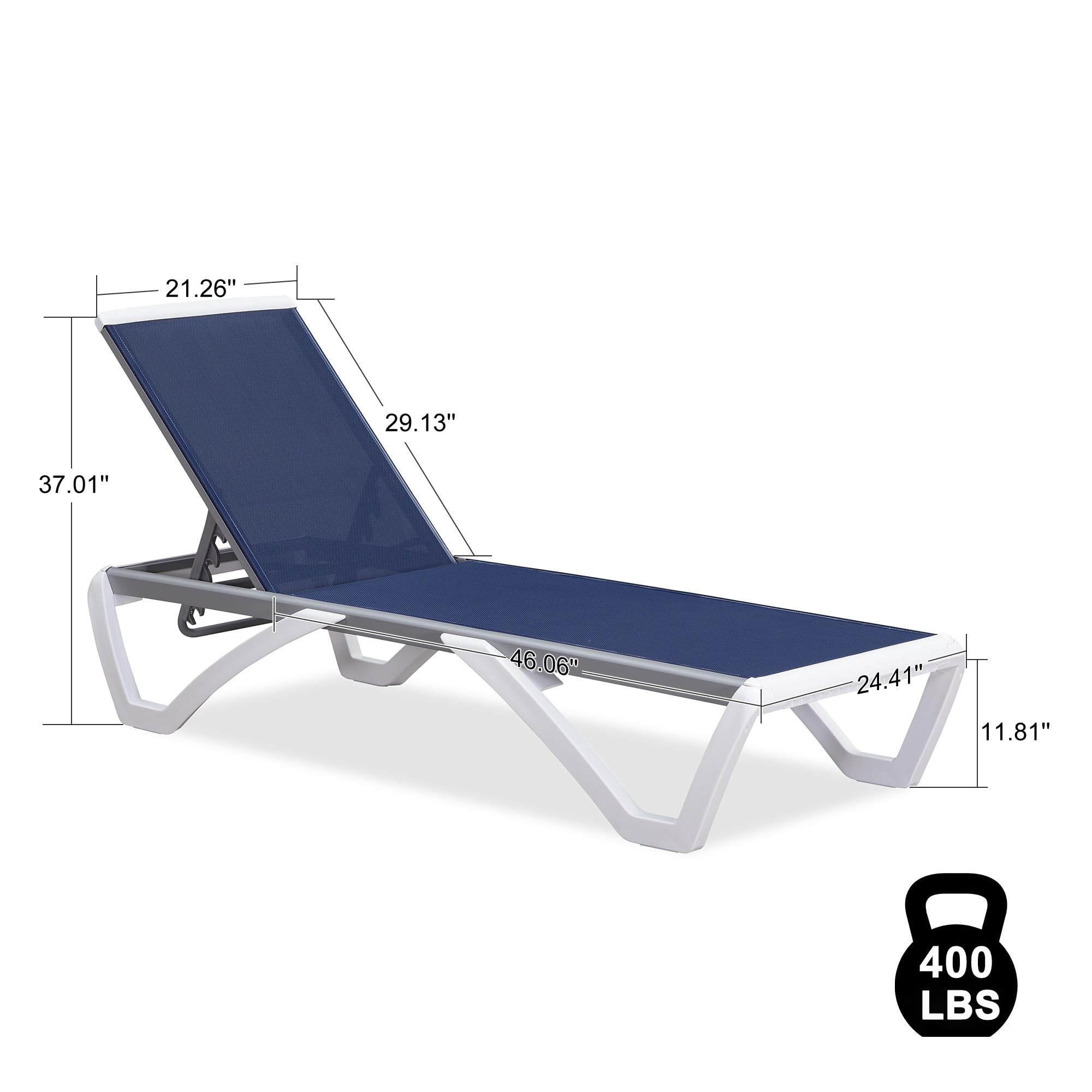 PURPLE LEAF LS04-ZW-ZB-BW Patio-Chairs - View #2