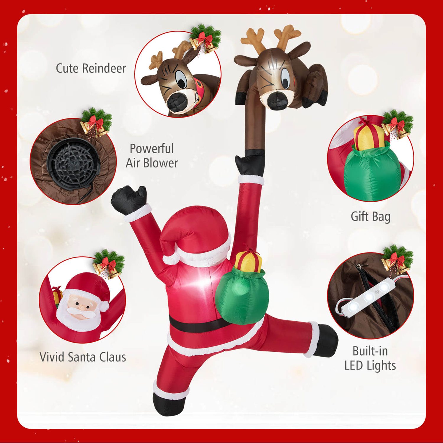 Costway CSHY001937 Christmas-Inflatables - View #7