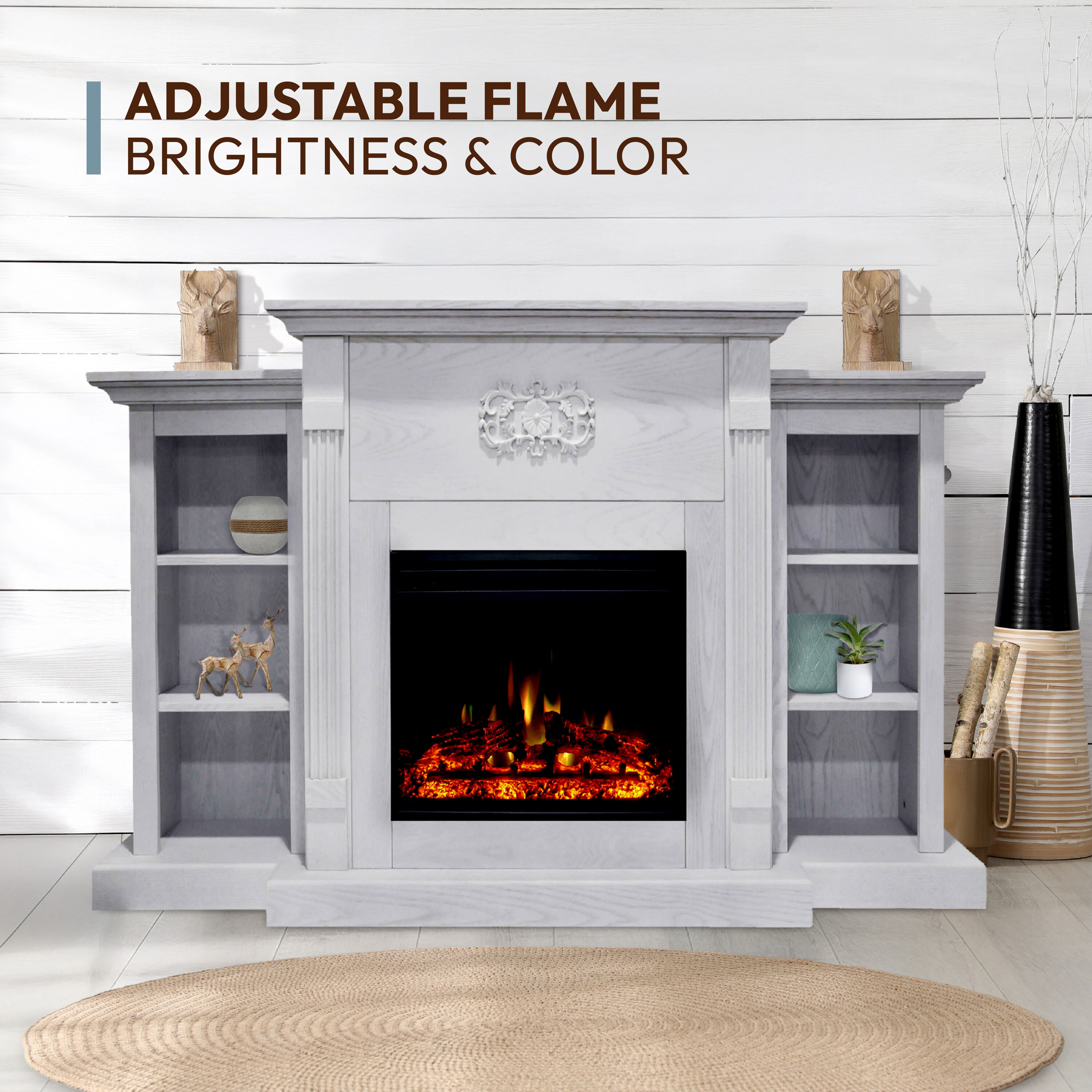 Cambridge CAM7233-1WHTLG3 Electric-Fireplaces - View #10