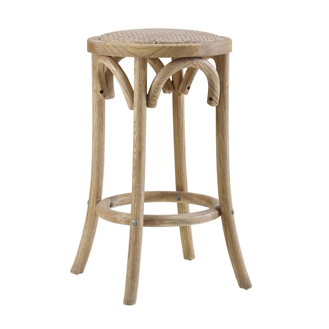 Linon Rae Brown 24 In H Counter Height, 24 Inch Wood Counter Stools