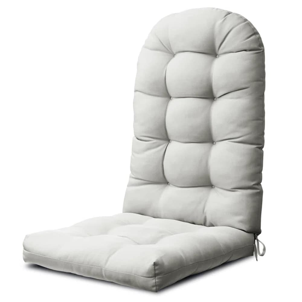 WINSOON ZD2804 Light Grey Adirondack Chair Cushion 19.6-in x 19.6-in Light Grey Patio chair cushion