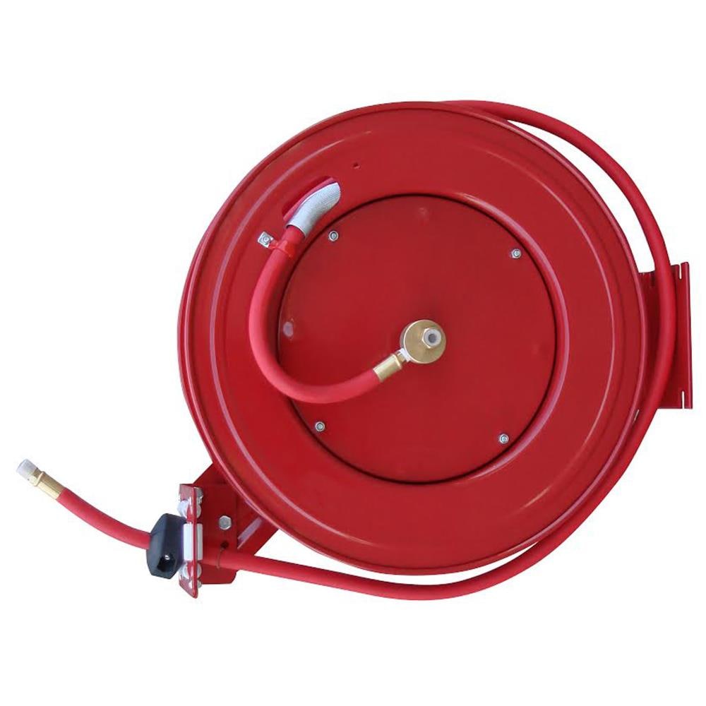 Black Bull 50 Foot Retractable Air Hose Reel with Auto Rewind at