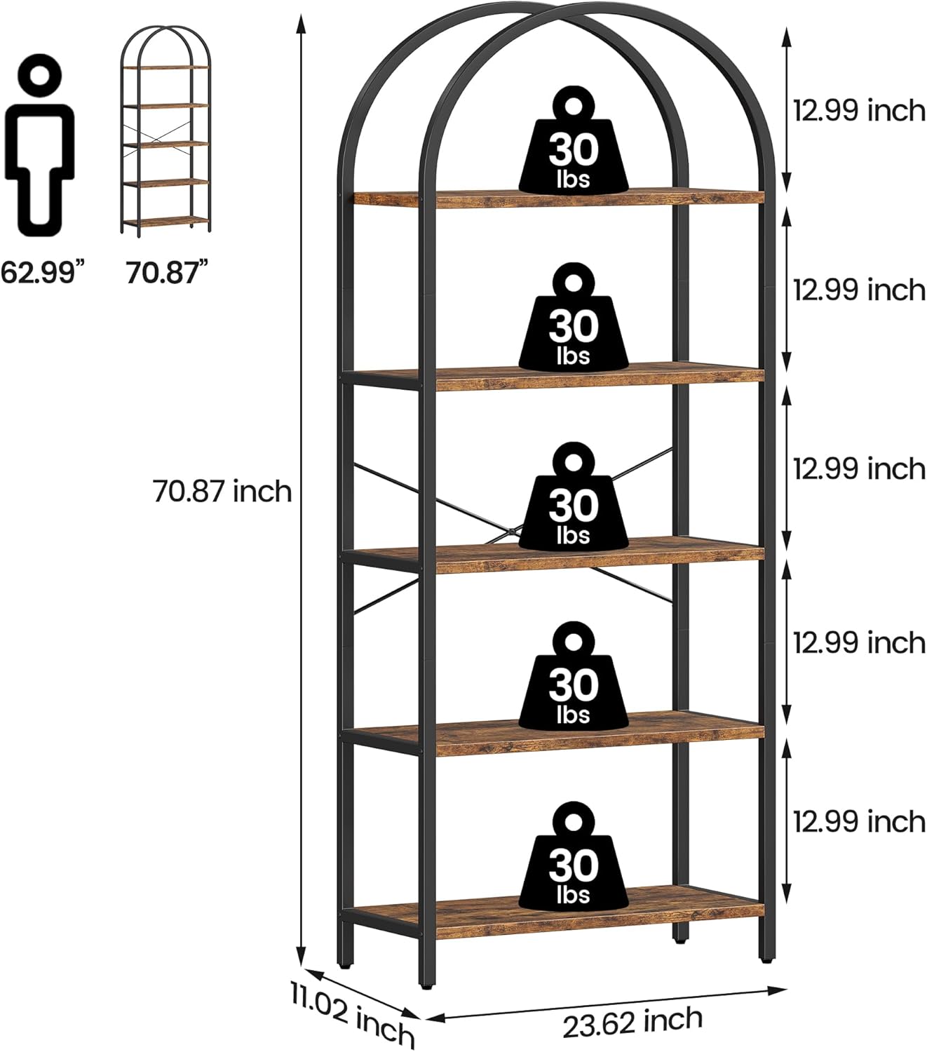 Qeetex YJCJ-PHO-0X5UWH1J bookcases - View #3