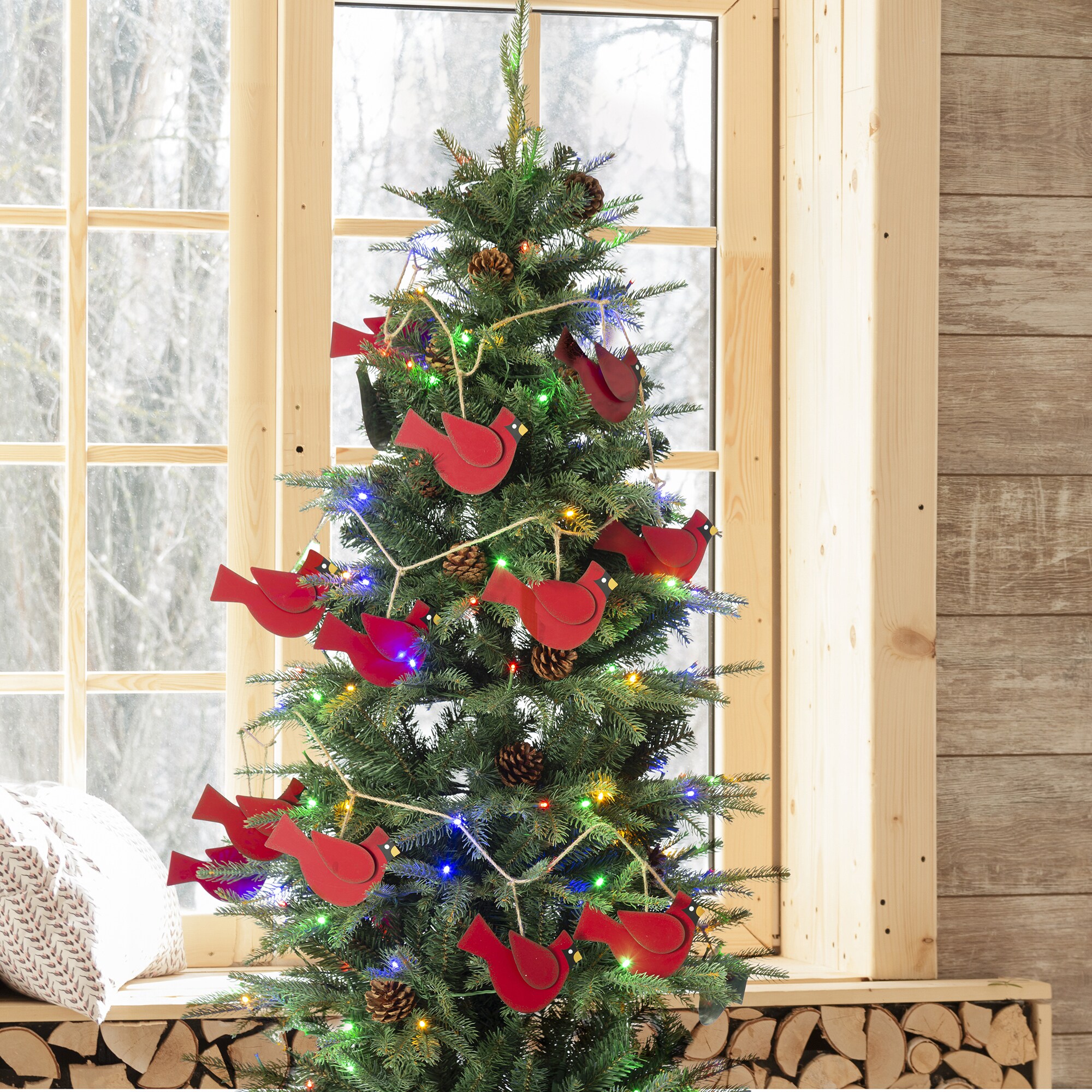 Glitzhome 2010300045 Artificial-Christmas-Garland - View #3