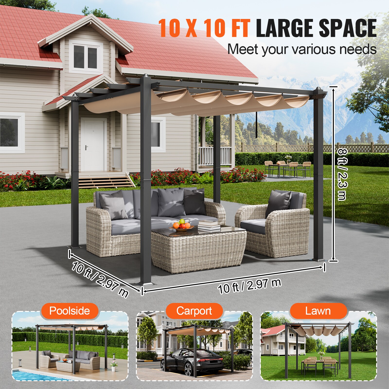 VEVOR SCPDSSLP101007117V0 Pergolas-2 - View #5