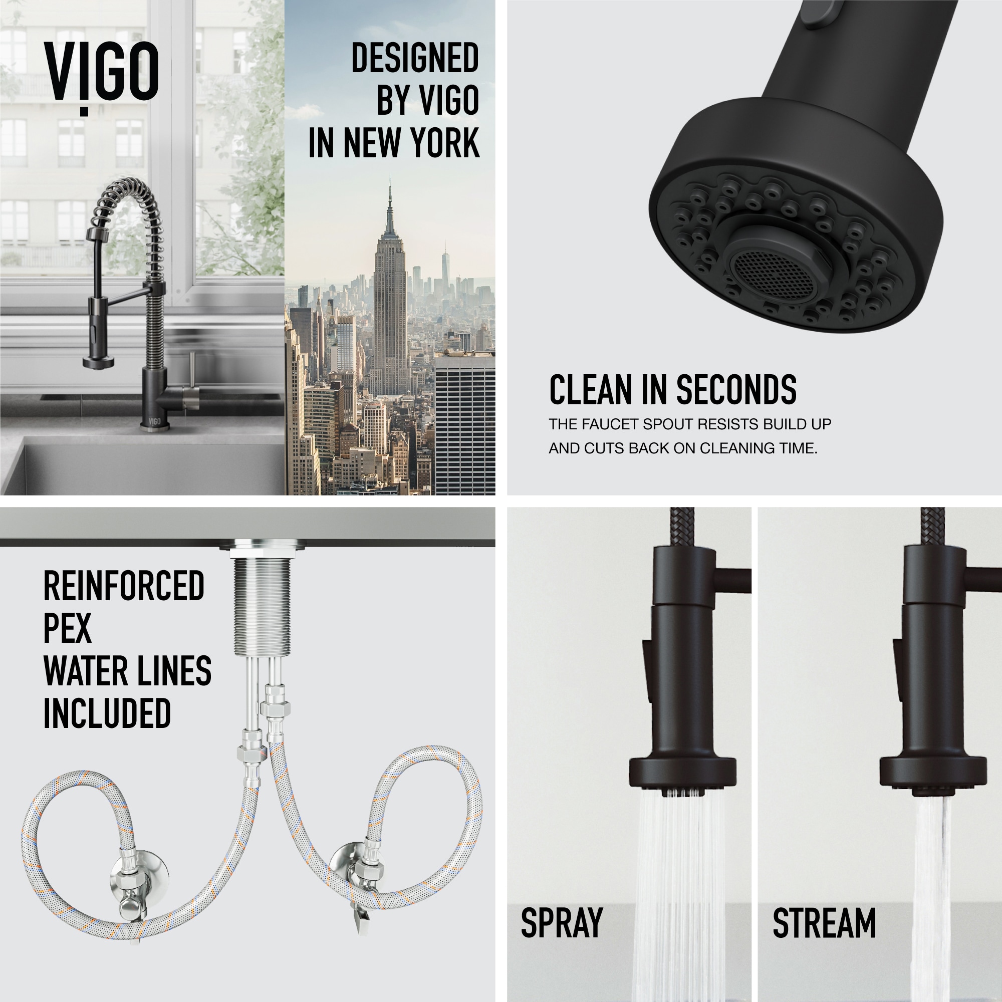 VIGO VG02001STMB Kitchen-Faucets - View #6