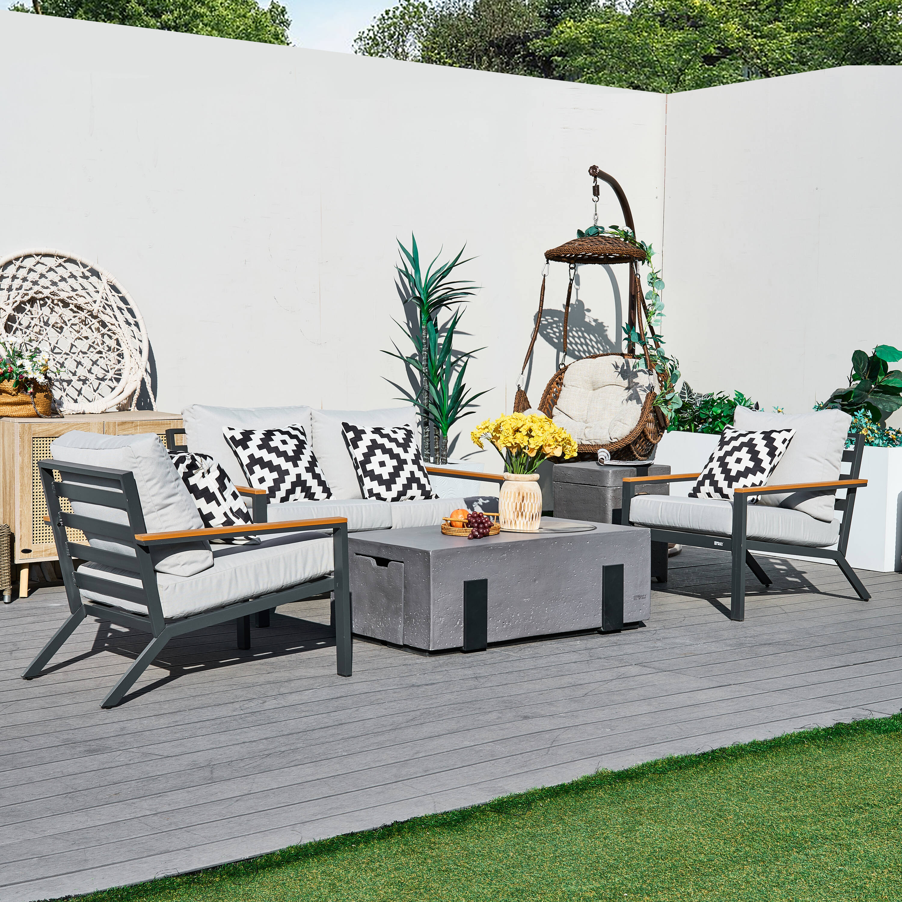 Direct Wicker DWS-2481LS2SC&2355G Patio-Conversation-Sets - View #3