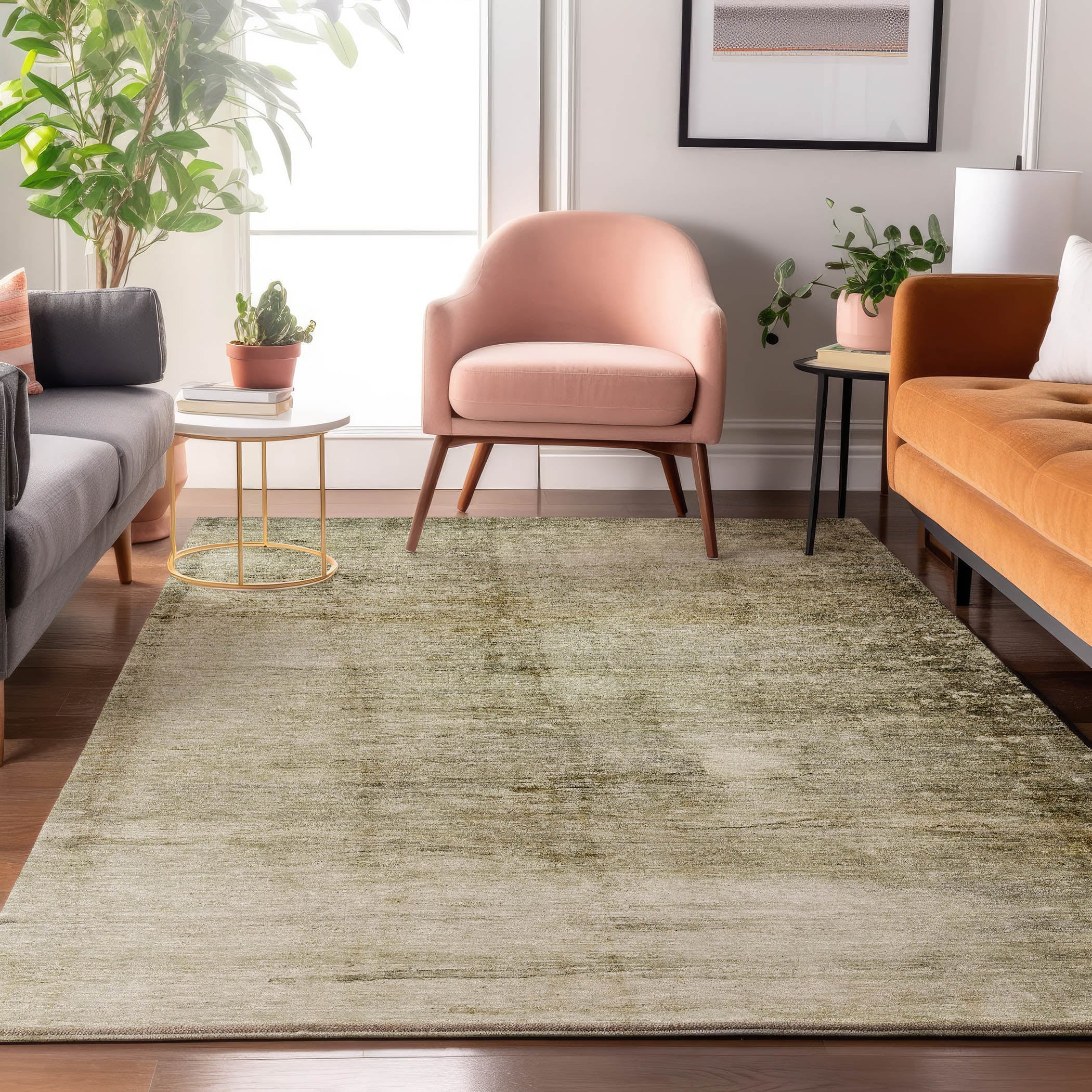 Addison Rugs AMF608TP8X10 Mayfield AMF608TP 8 x 10 (ft) Loomed Polyester Taupe Rectangular Indoor Geometric Machine washable Area rug
