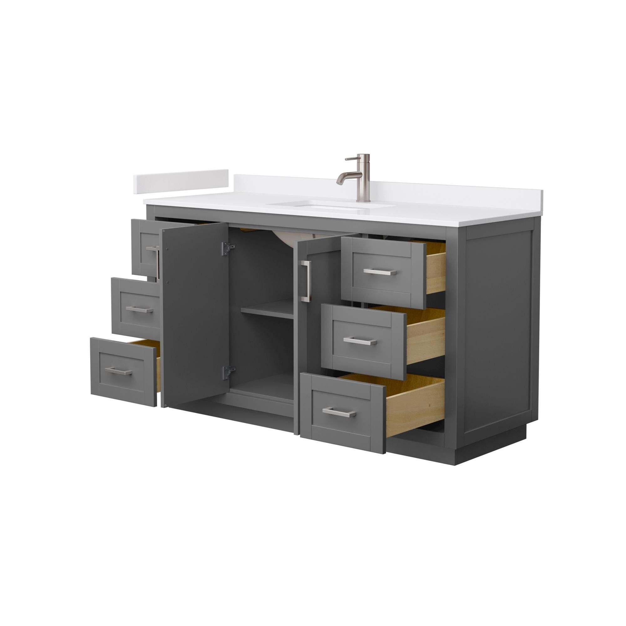 Wyndham Collection WCF292960SKGWCUNSMXX Bath-Vanity-Combo - View #3
