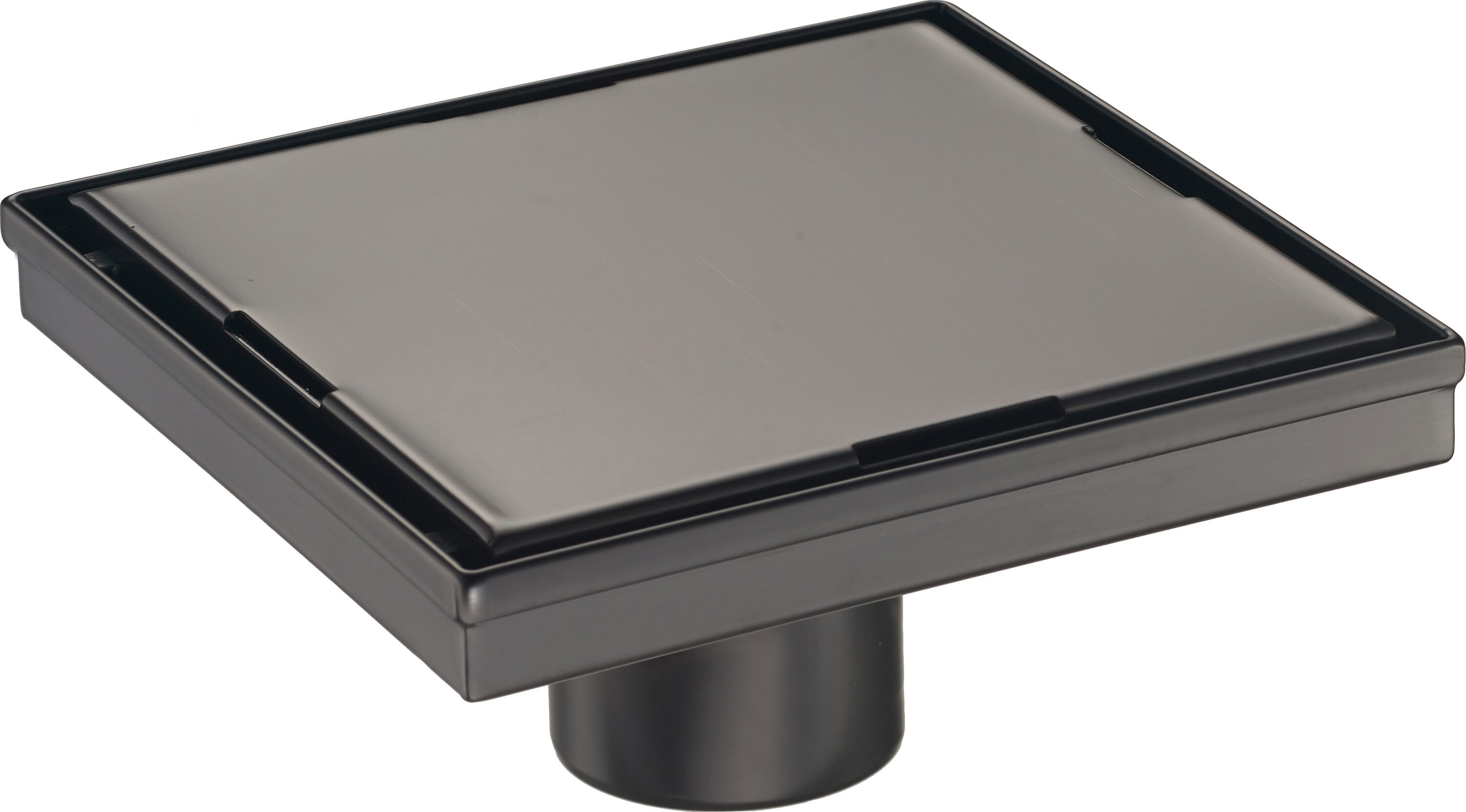 ELEGANTE DRAIN COLLECTION KD01A122-6-VBZ Tile Insert Cover 6-in x 6-in Bronze Stainless Steel Shower Drain