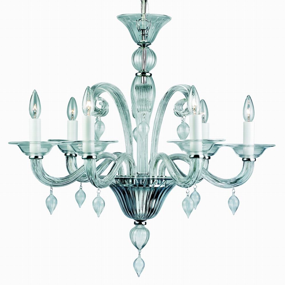 Eurofase 14584-022 Ciatura 6-Light Chrome TransitionalChandelier